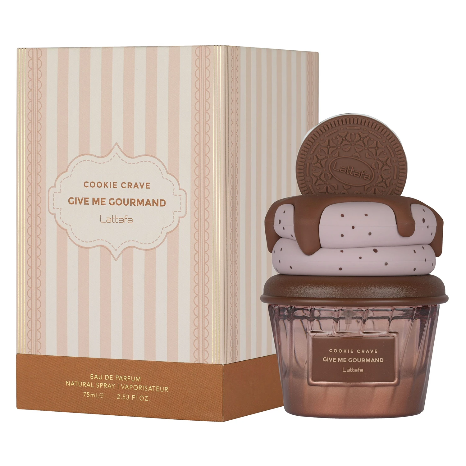 Perfume Lattafa Cookie Crave Give Me Gourmand Eau de Parfum Feminino 75ml