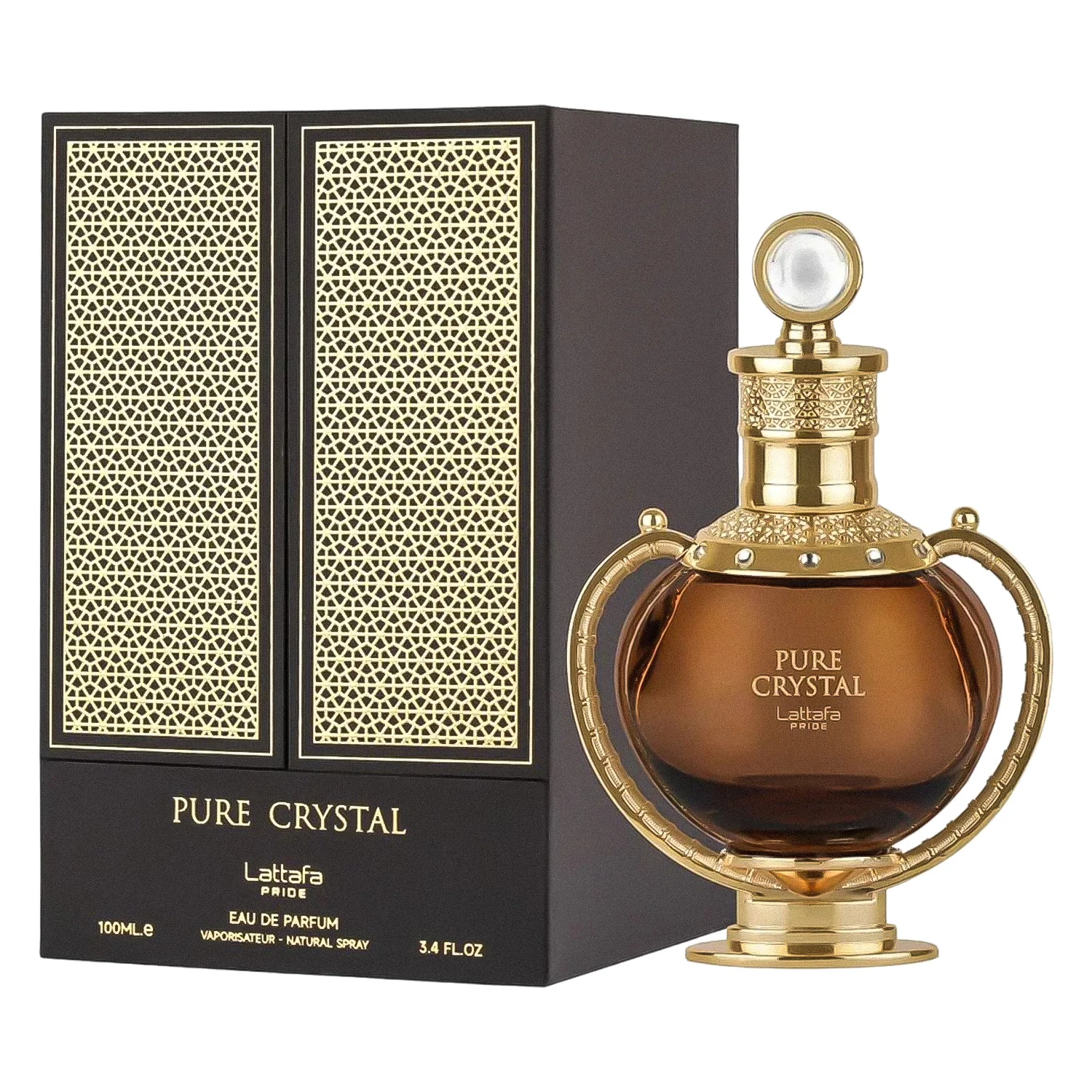 Perfume Lattafa Pure Crystal Eau de Parfum Unissex 100ml
