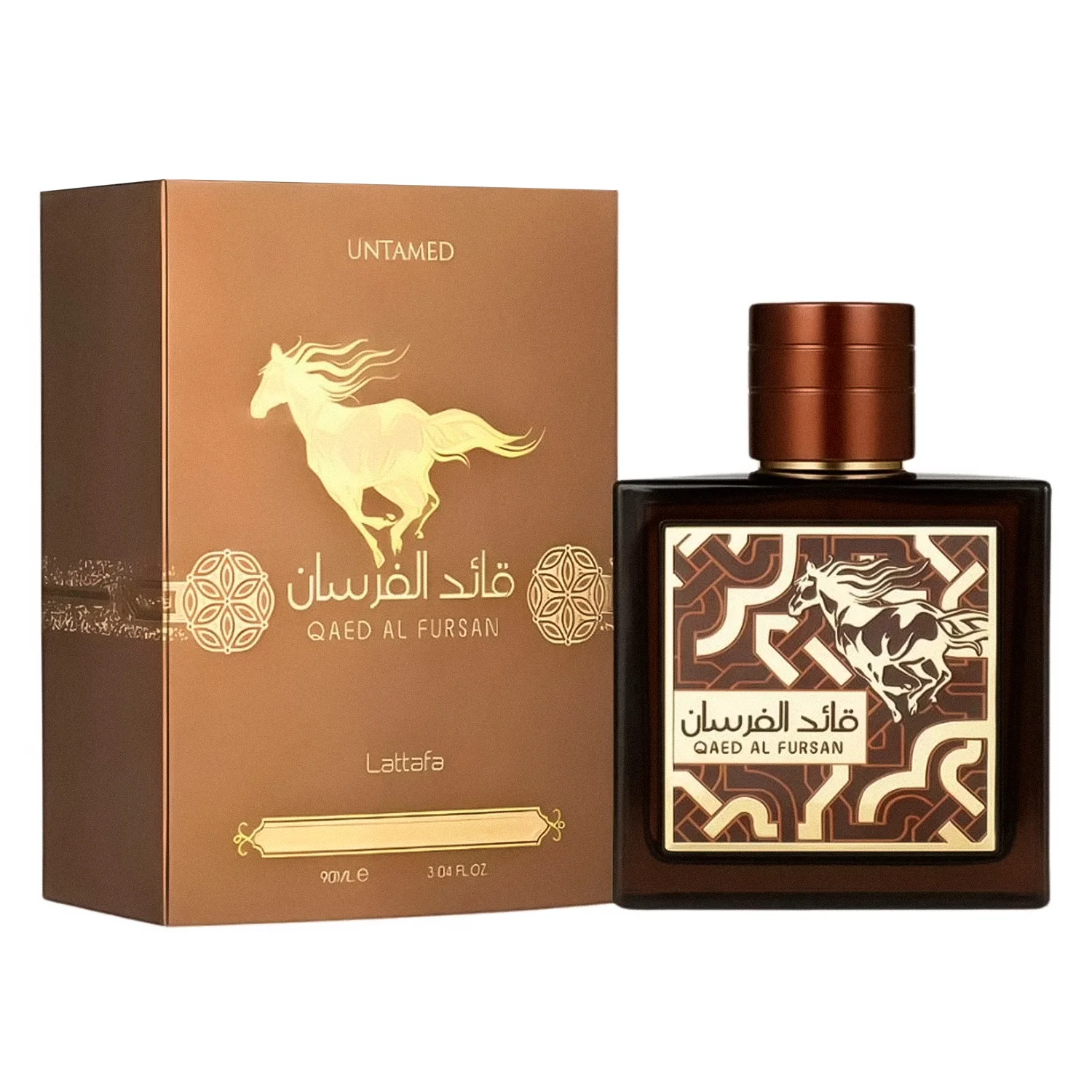 Perfume Lattafa Qaed Al Fursan Untamed Eau de Parfum Unissex 90ml
