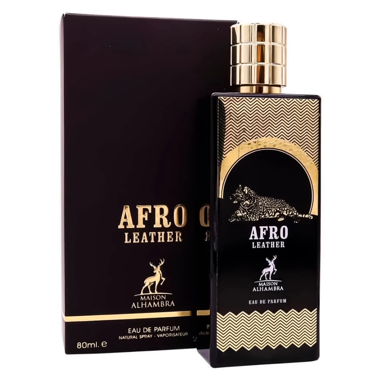 Perfume Maison Alhambra Afro Leather Eau de Parfum Unissex 80ml