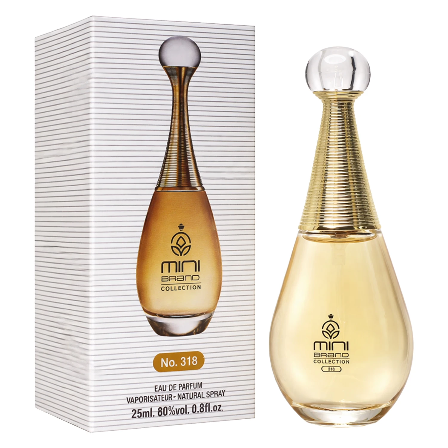 Perfume Mini Brand Collection No.318 Eau de Parfum Feminino 25ml