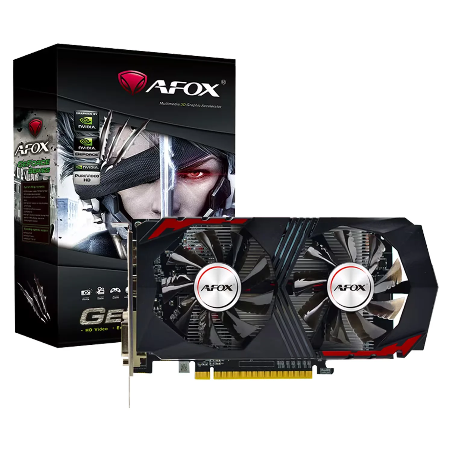 Placa de Vídeo Afox NVIDIA GeForce GTX-1050TI 4GB GDDR5 - AF1050TI-4096D5H5-V2