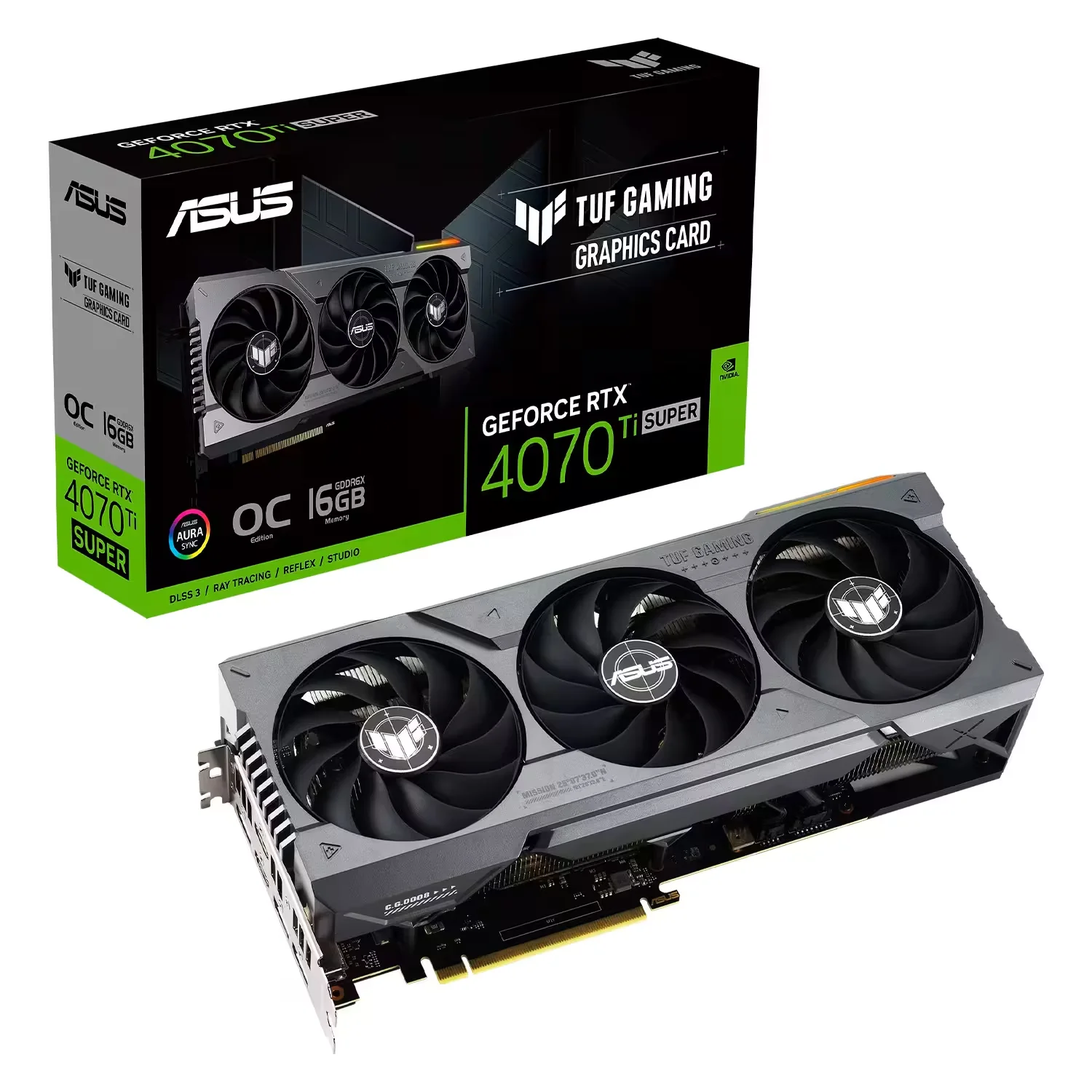 Placa de Vídeo Asus Super TUF Gaming OC NVIDIA GeForce RTX 4070Ti 16GB GDDR6X - O16G-GAMING-TUF