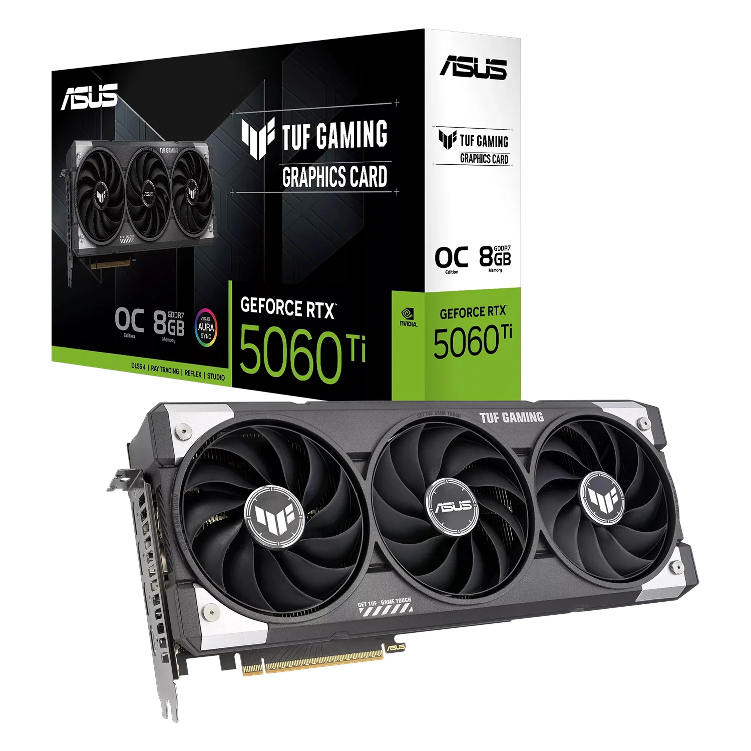 Placa de Vídeo Asus TUF Gaming NVIDIA GeForce RTX-5060Ti 8GB GDDR7 - TUF-RTX5060TI-O8G-GAMING
