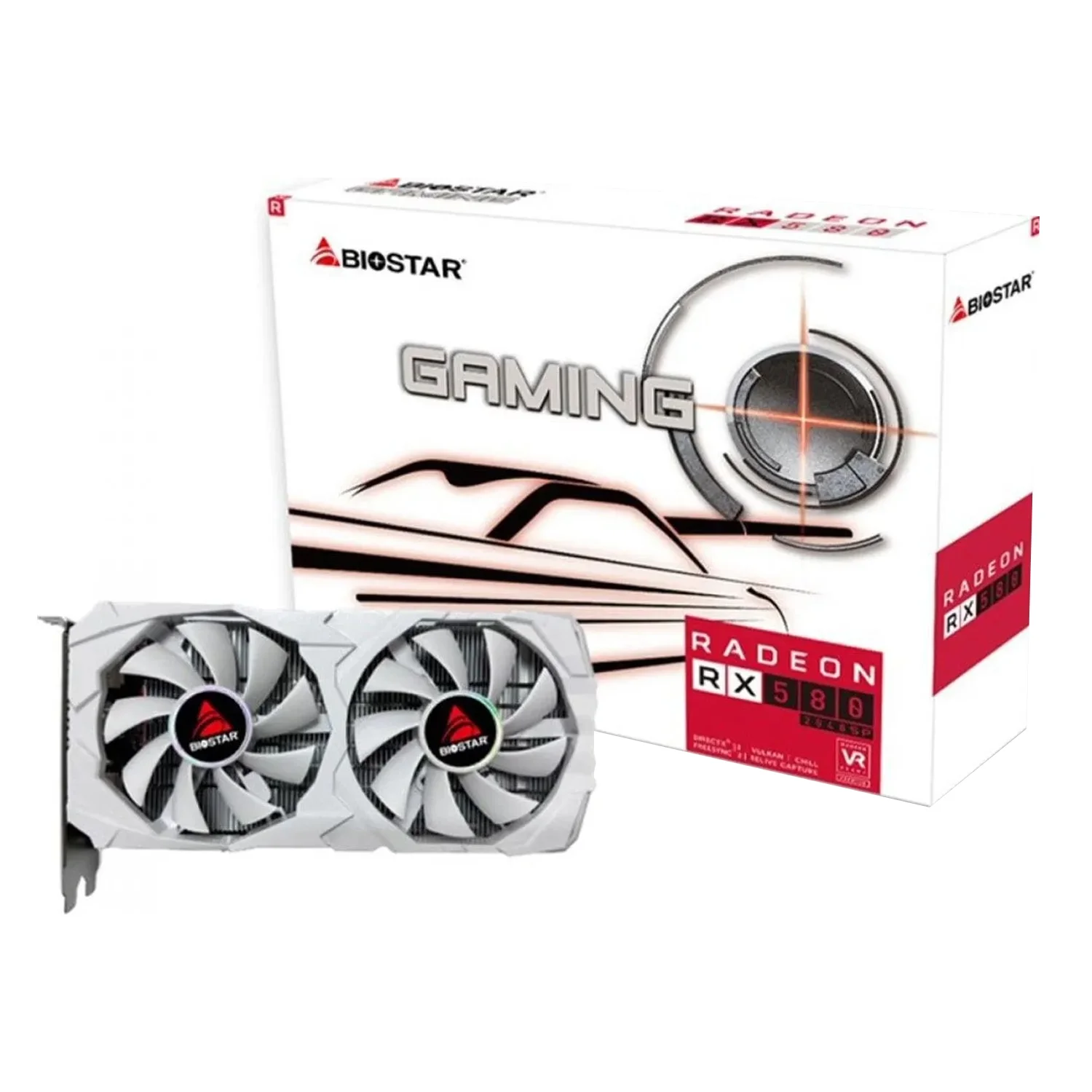 Placa de Vídeo Biostar AMD Radeon RX-580 8GB GDDR5 - VA5825RQ82