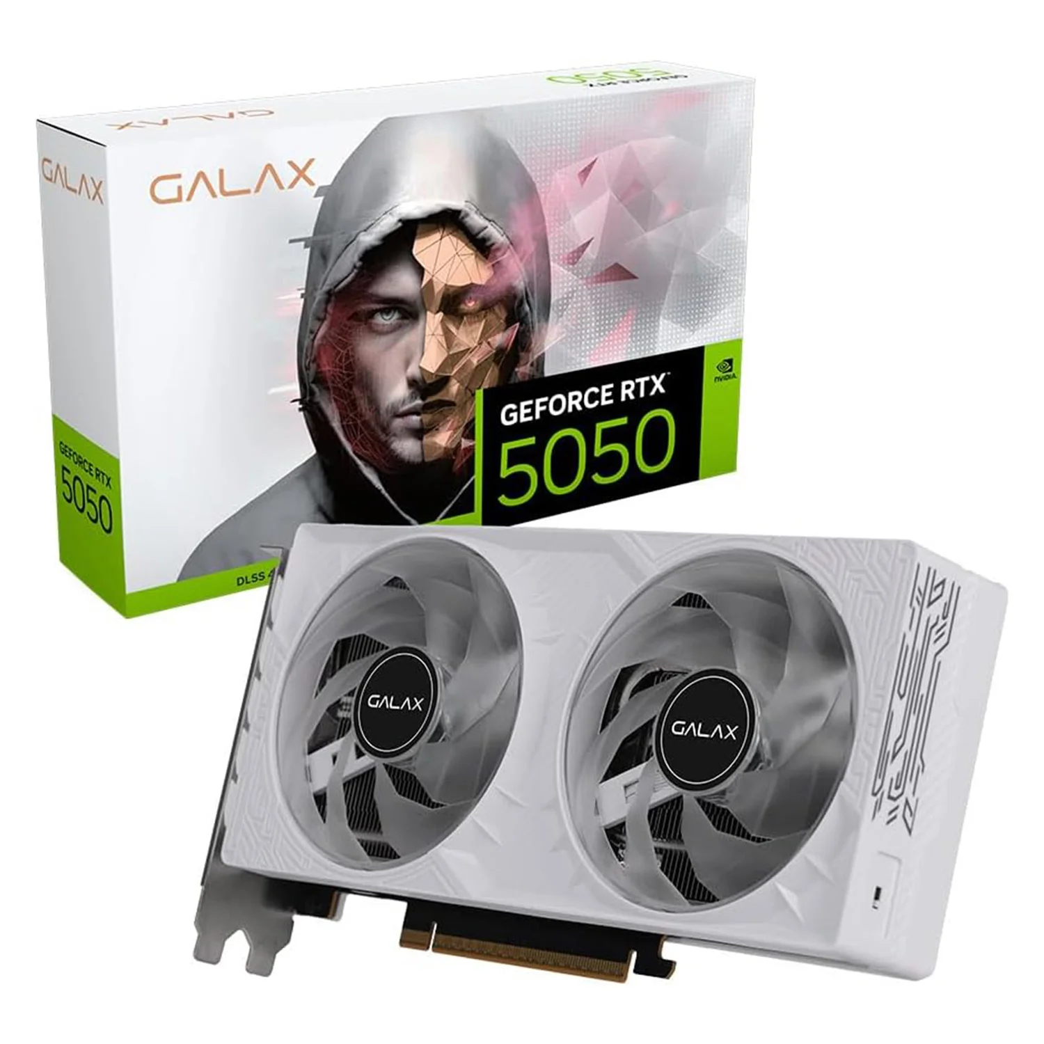 Placa de Vídeo Galax 1-Click OC NVIDIA GeForce RTX-5050 8GB GDDR6 - 55NSL8MHCZBS