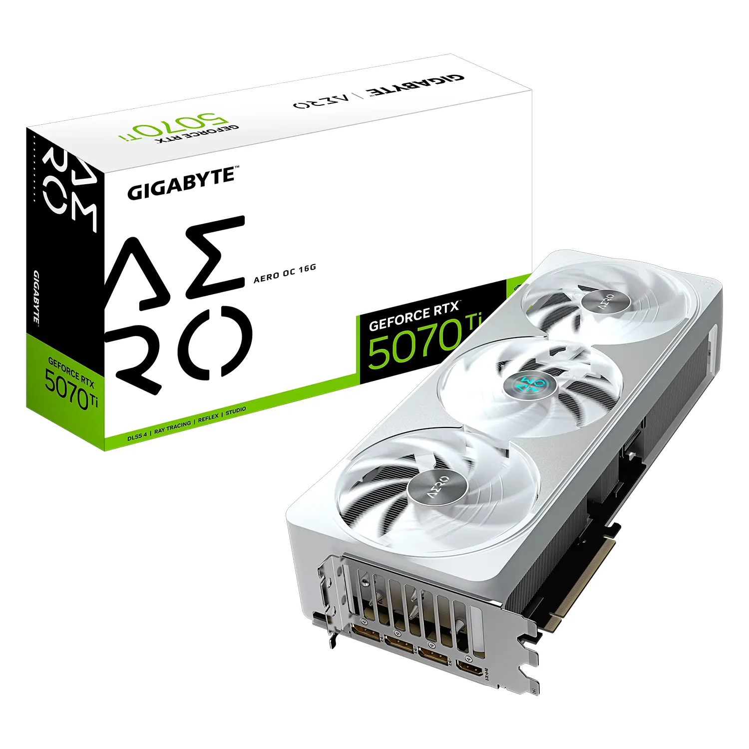 Placa de Vídeo Gigabyte AERO OC NVIDIA GeForce RTX 5070 Ti 16GB GDDR7 - GV-N507TAERO