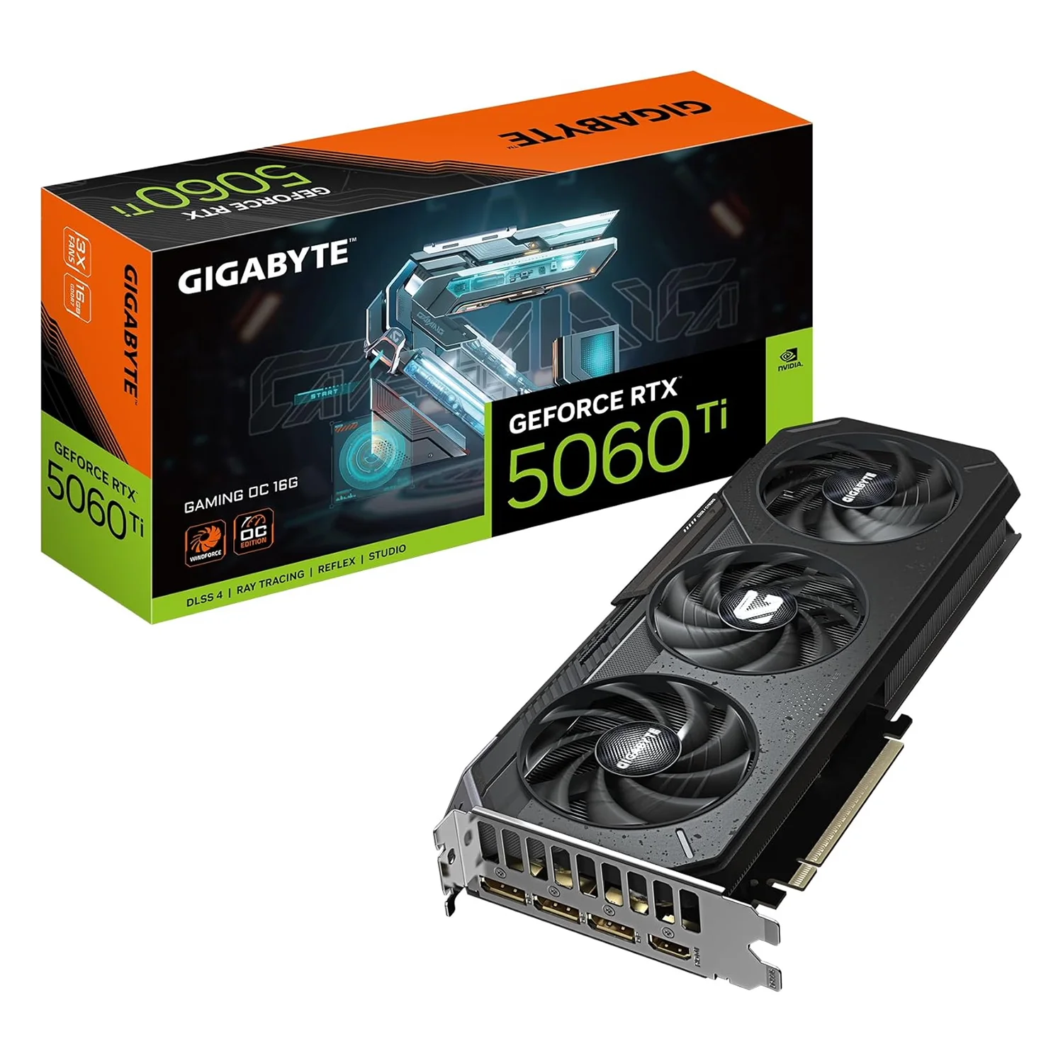 Placa de Vídeo Gigabyte Gaming OC NVIDIA GeForce RTX-5060Ti 16GB GDDR7 - GV-N506TGAMING