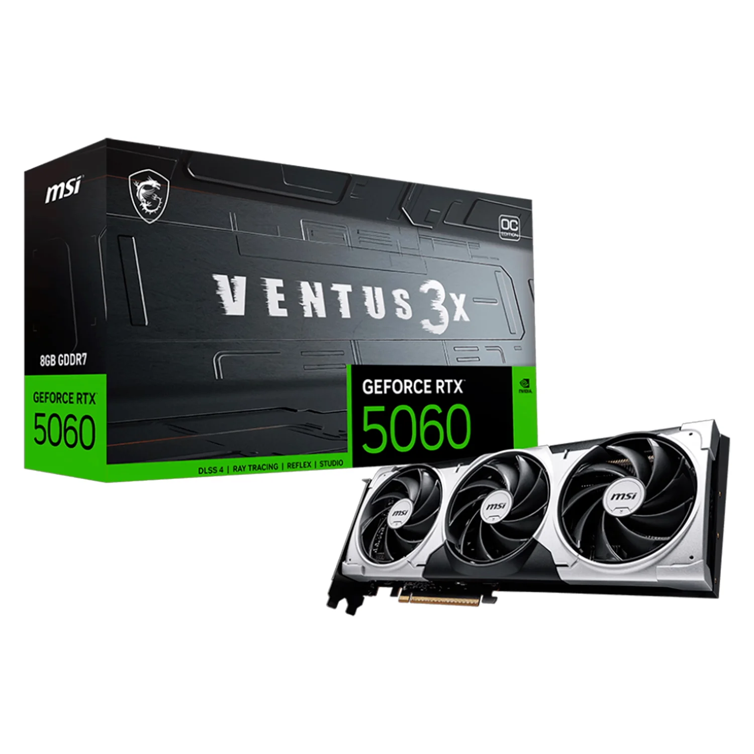 Placa de Vídeo MSI NVIDIA GeForce RTX 5060 Ventus 3X OC - V537-035