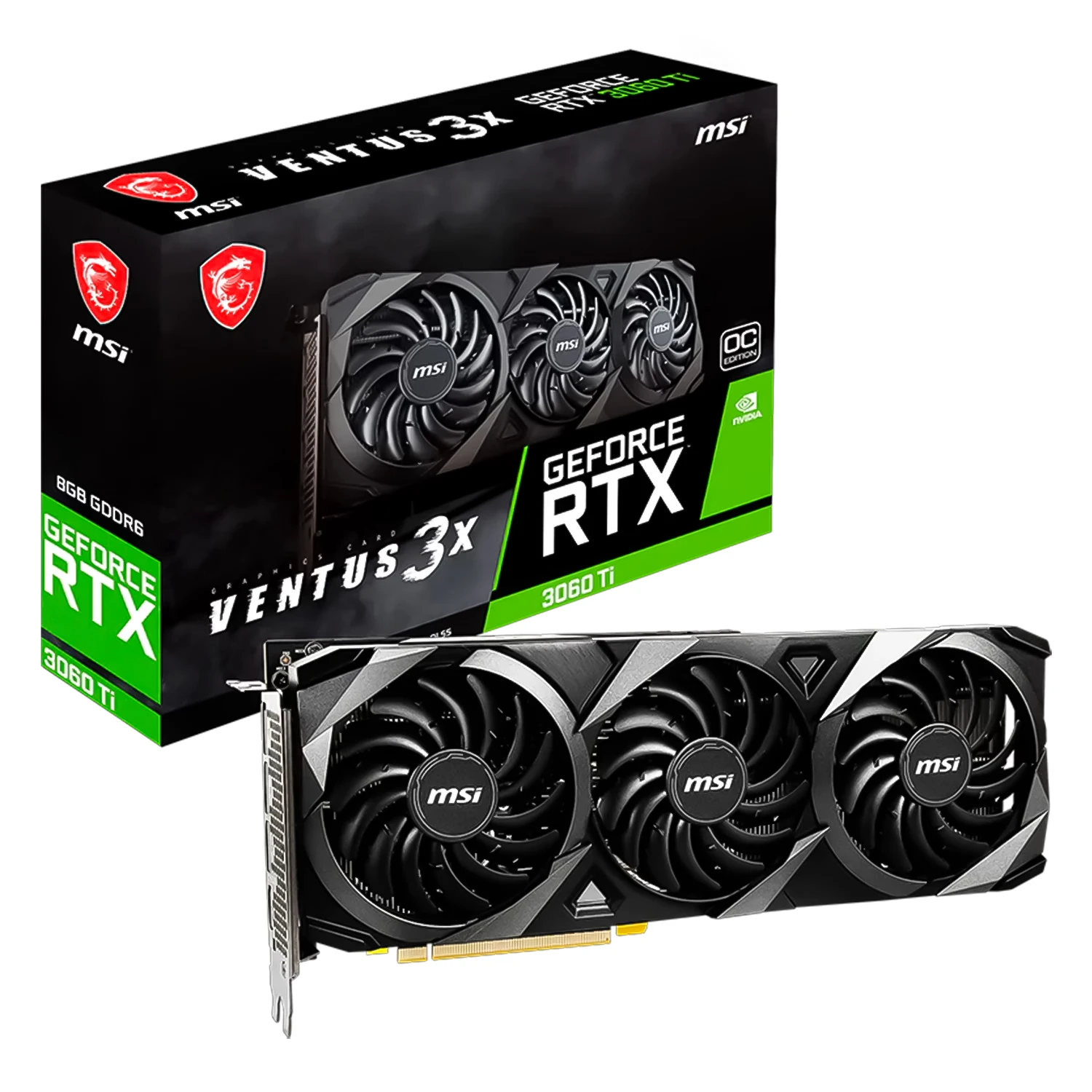 Placa de Vídeo MSI Ventus 3X OC NVIDIA GeForce RTX-5060Ti 8GB GDDR7 - 912-V812-099