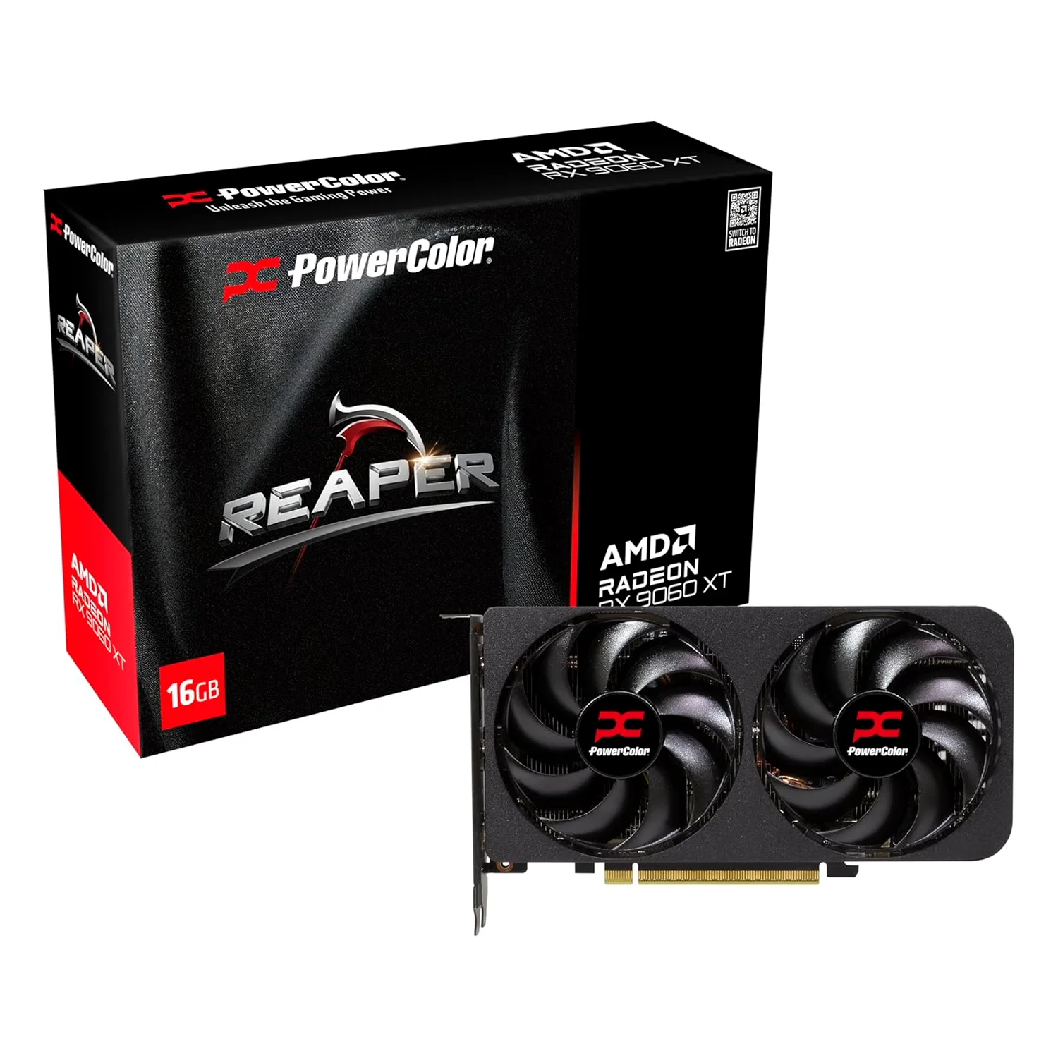 Placa de Vídeo Power Color Radeon RX-9060XT 16GB GDDR6 - RX9060XT 16G-A