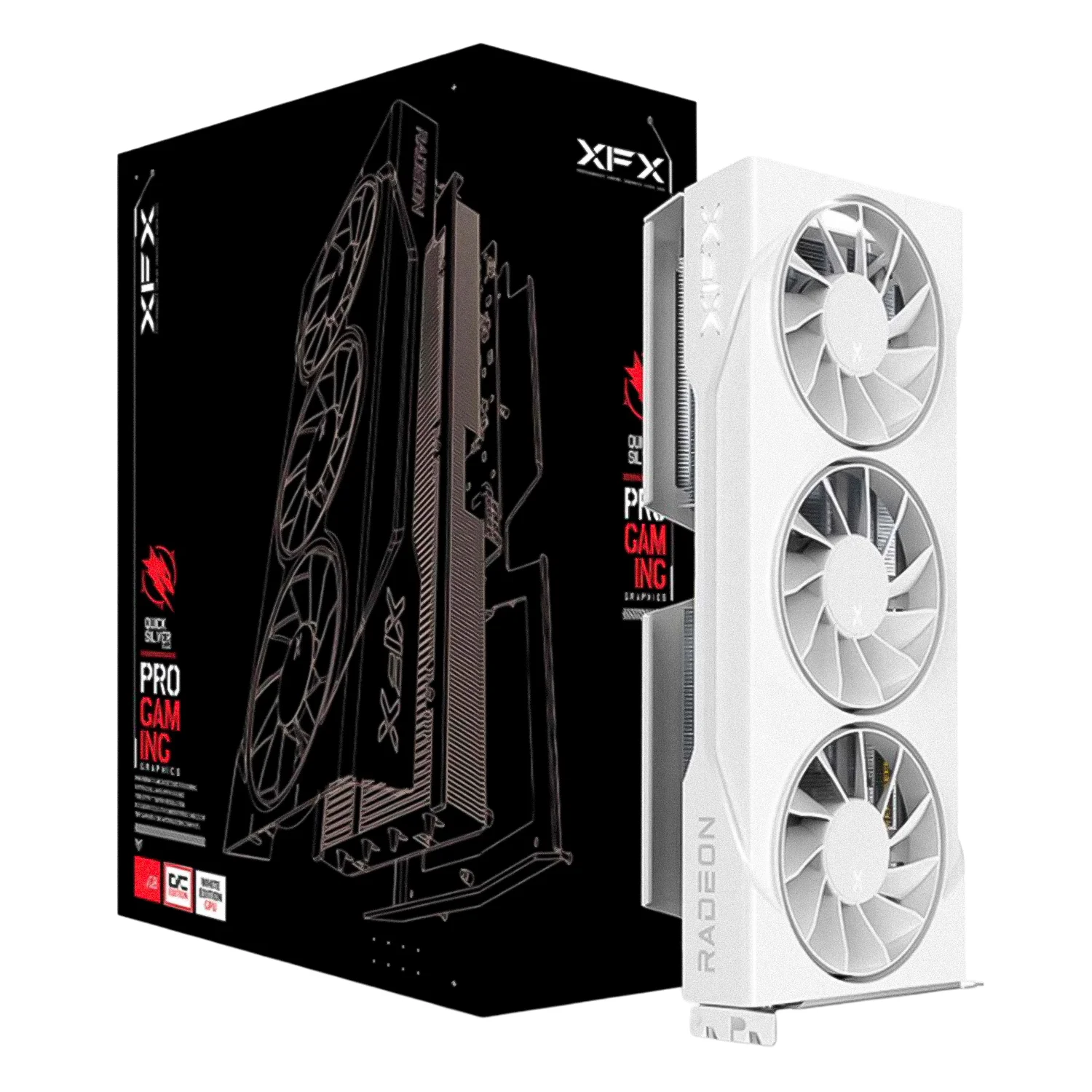Placa de Vídeo XFX Swift Triple OC AMD Radeon RX-9060XT 16GB GDDR6 - RX-96TS316W7