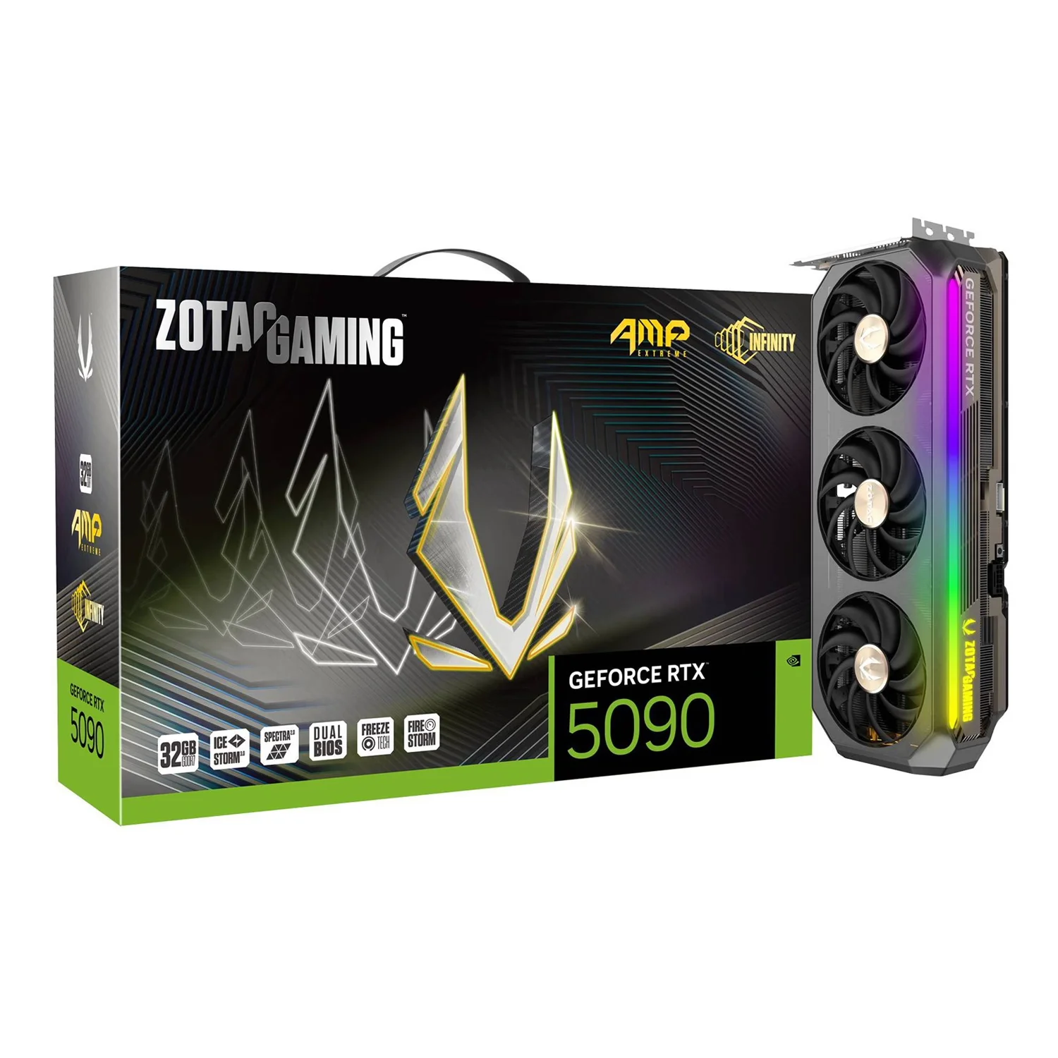 Placa de Vídeo Zotac AMP Extreme Infinity NVIDIA GeForce RTX 5090 32GB GDDR7 - ZT-B50900B-10P