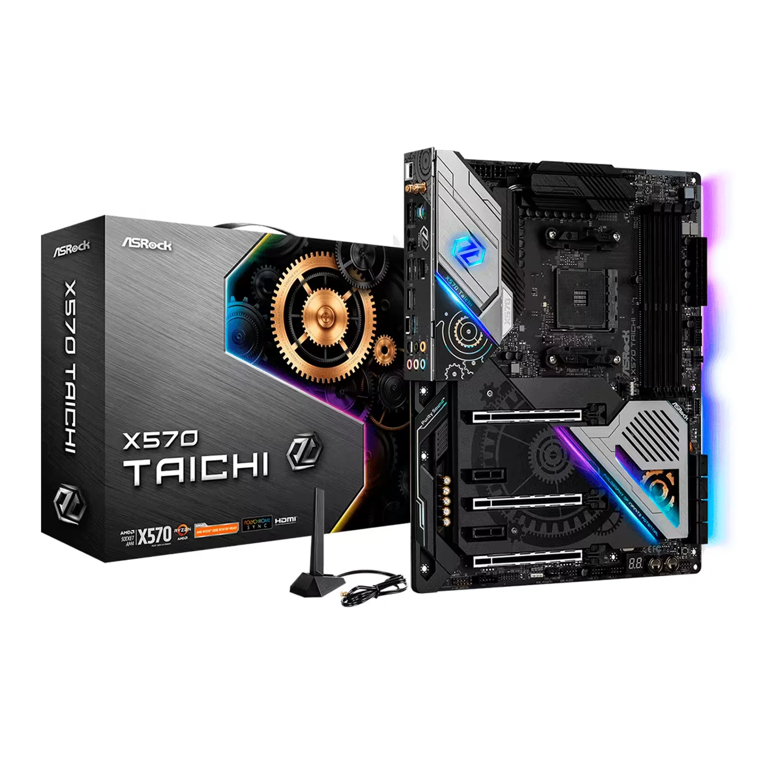 Placa Mãe ASRock X570 Taichi DDR4 Socket AM4 Chipset AMD X570 ATX