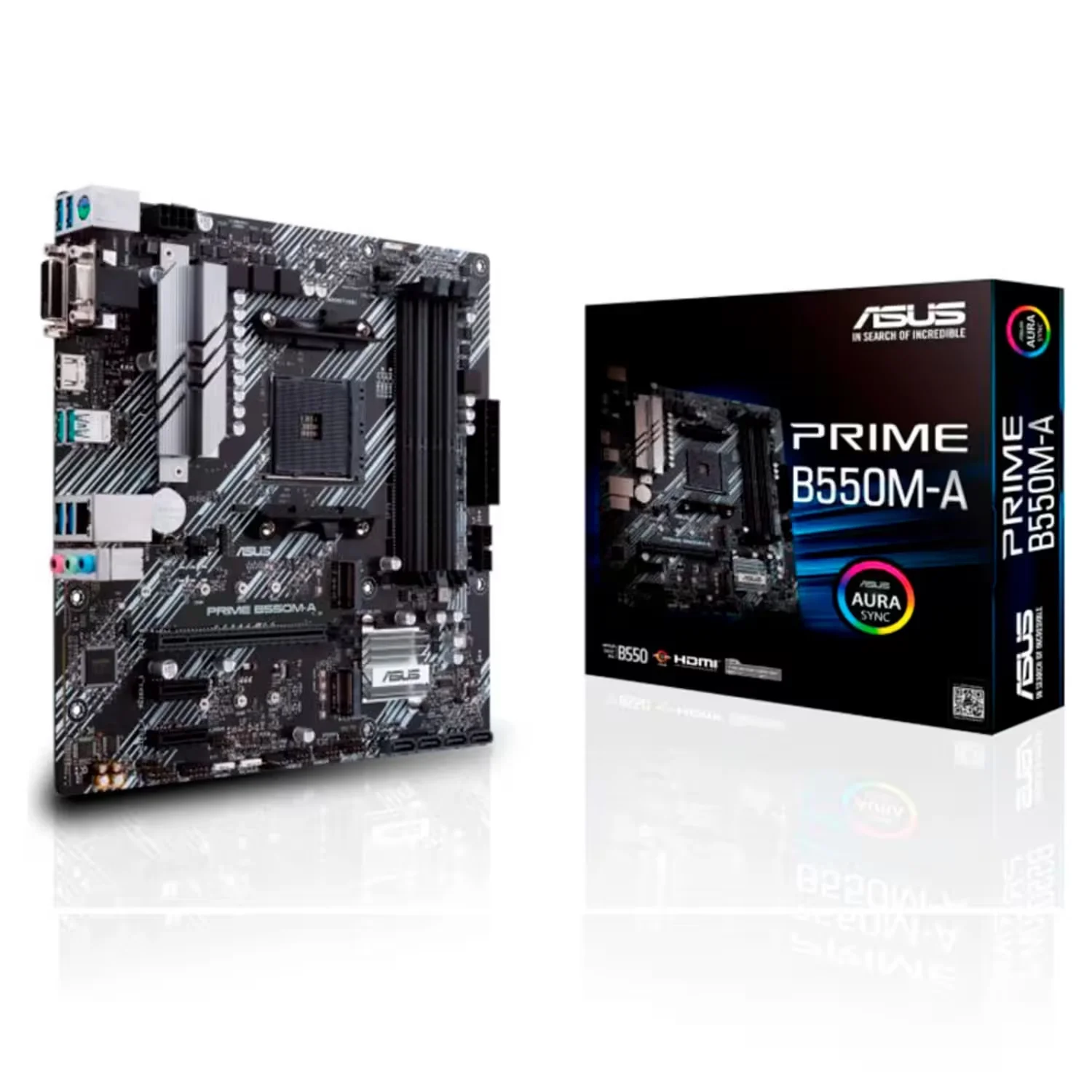 Placa Mãe Asus Prime B550-A  Socket AM4 Chipset AMD B550 DDR4 Micro ATX