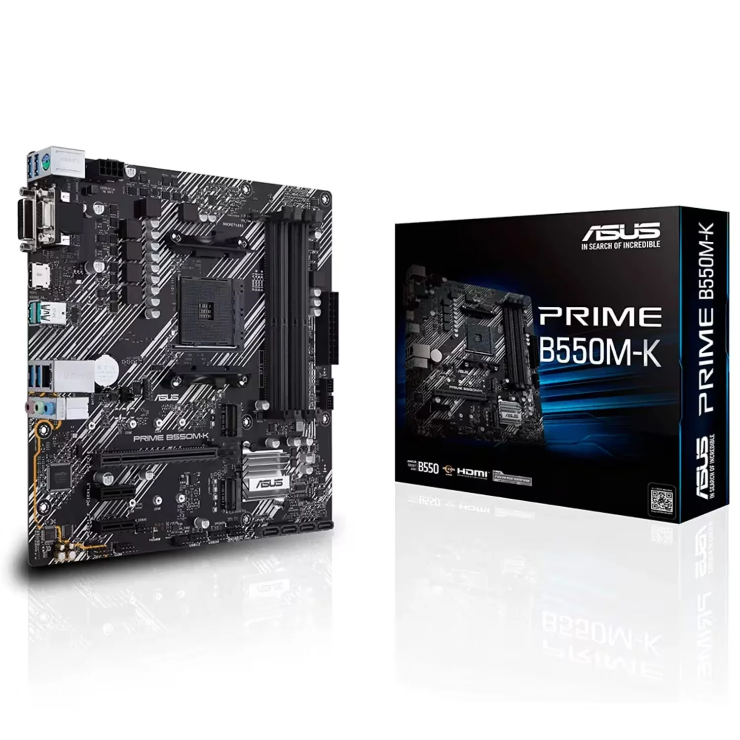Placa Mãe Asus Prime B550M-K DDR4 Socket AM4 Chipset B550 Micro ATX
