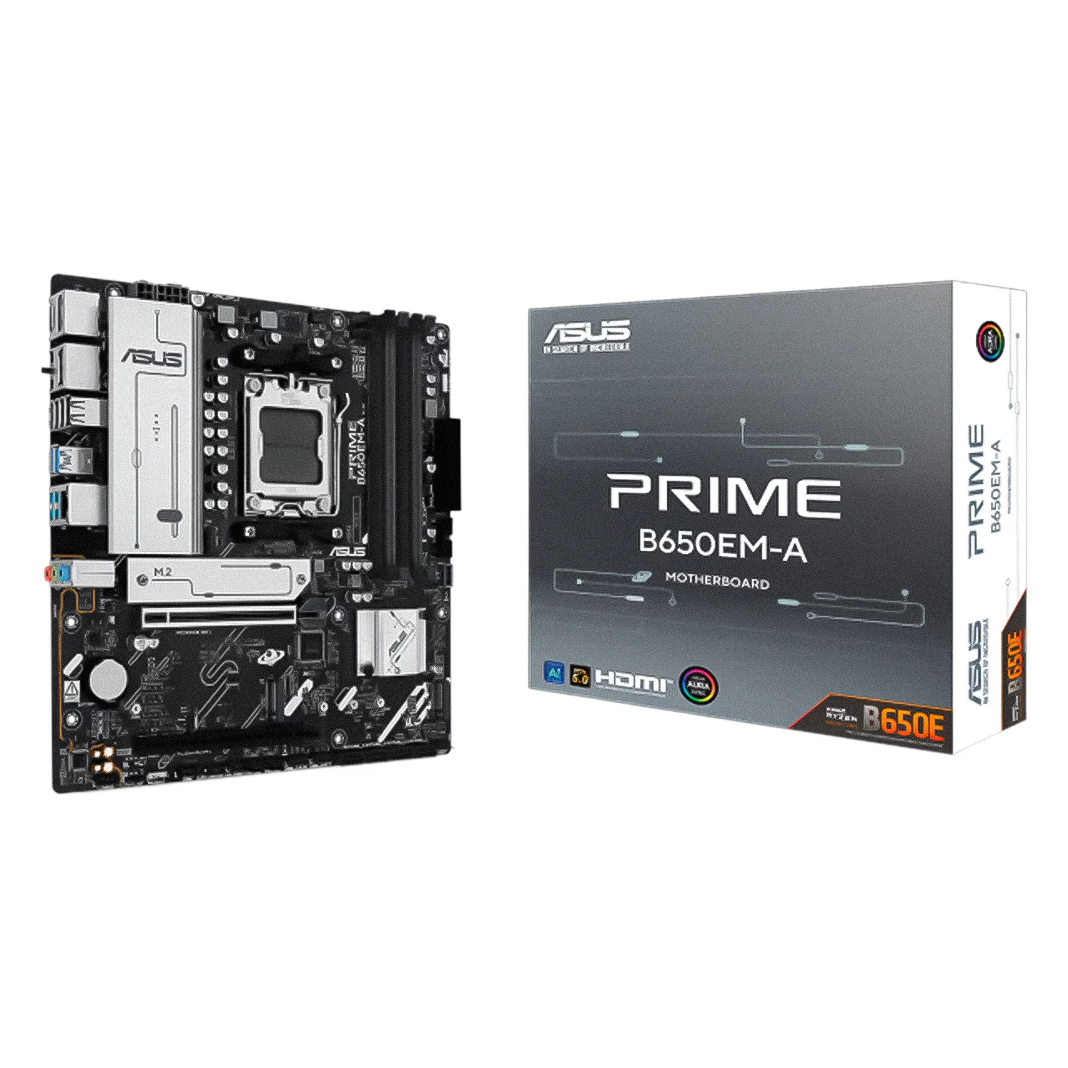 Placa Mãe Asus Prime B650EM-A Socket AM5 Chipset Intel B650 DDR5 Micro ATX