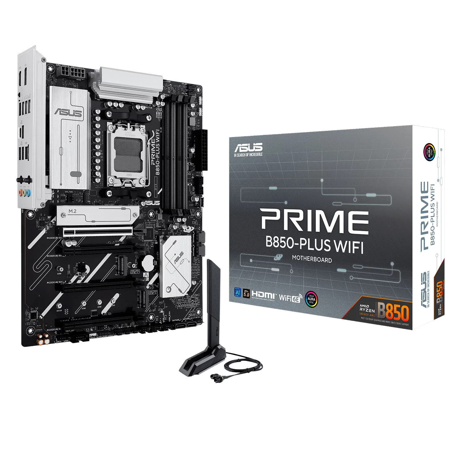 Placa Mãe Asus Prime B850-Plus WiFi Socket AM5 Chipset Intel B850 DDR5 ATX
