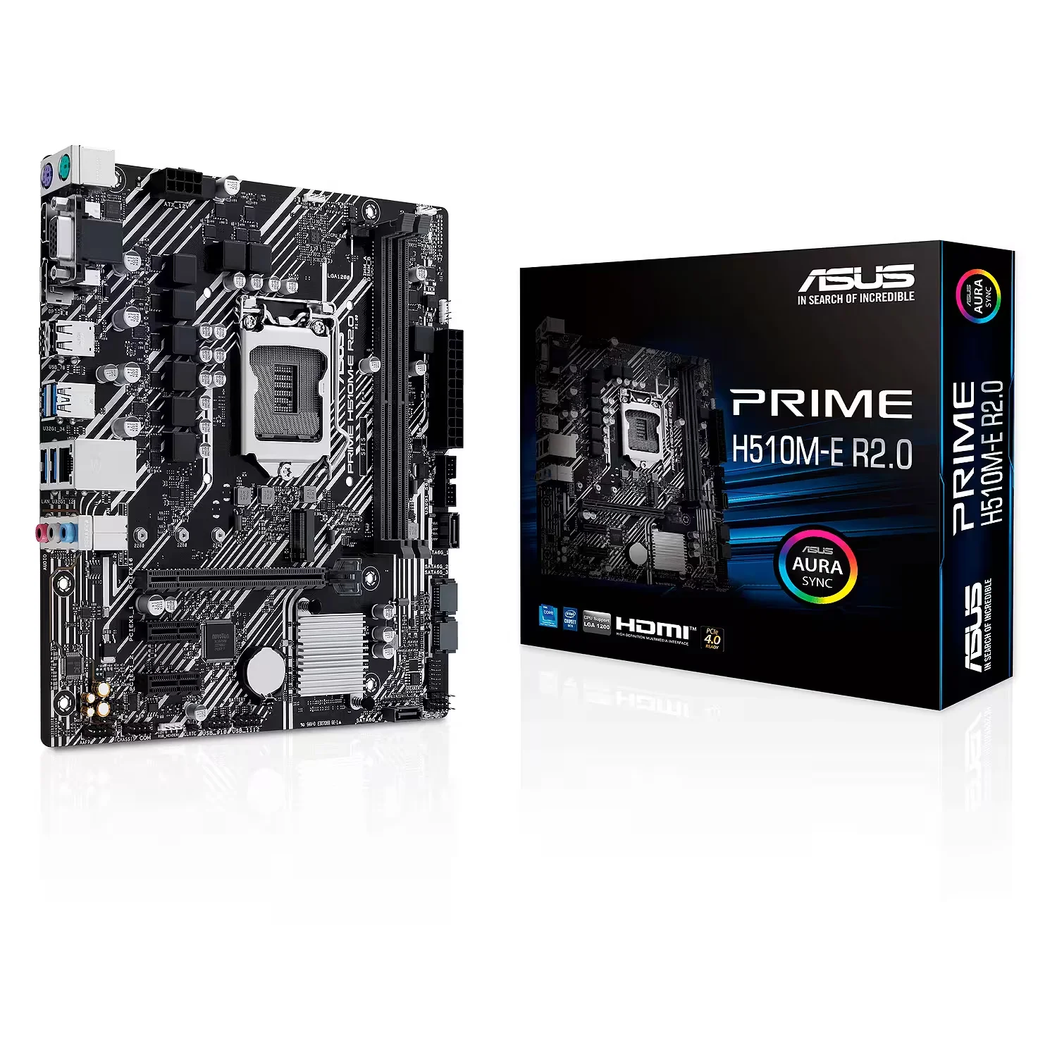 Placa Mãe Asus Prime H510M-E R2.0 Socket Intel LGA 1200 Chipset Intel H470 DDR4 Micro ATX