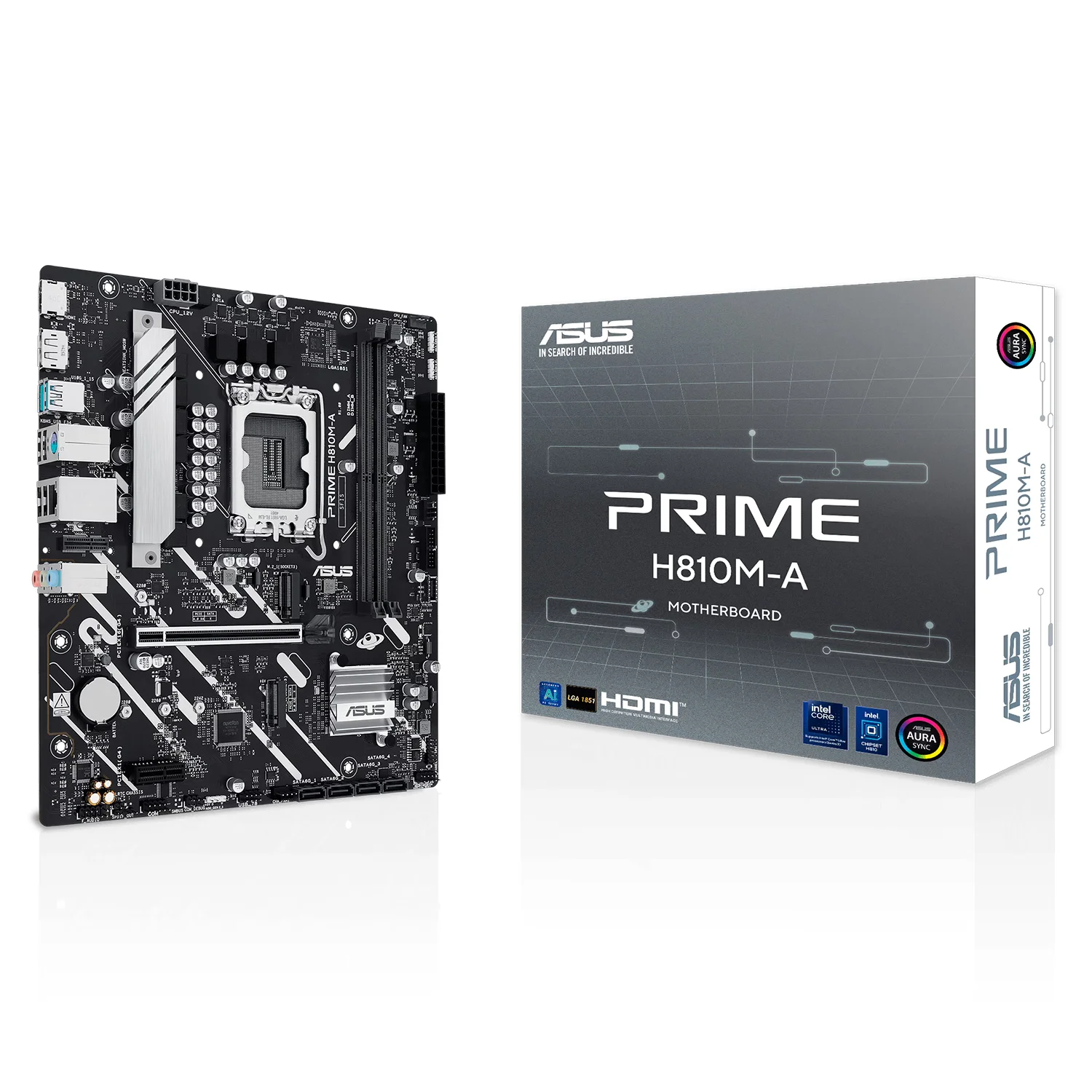 Placa Mãe Asus Prime H810M-A DDR5 Socket LGA 1851 Chipset Intel H810 Micro ATX