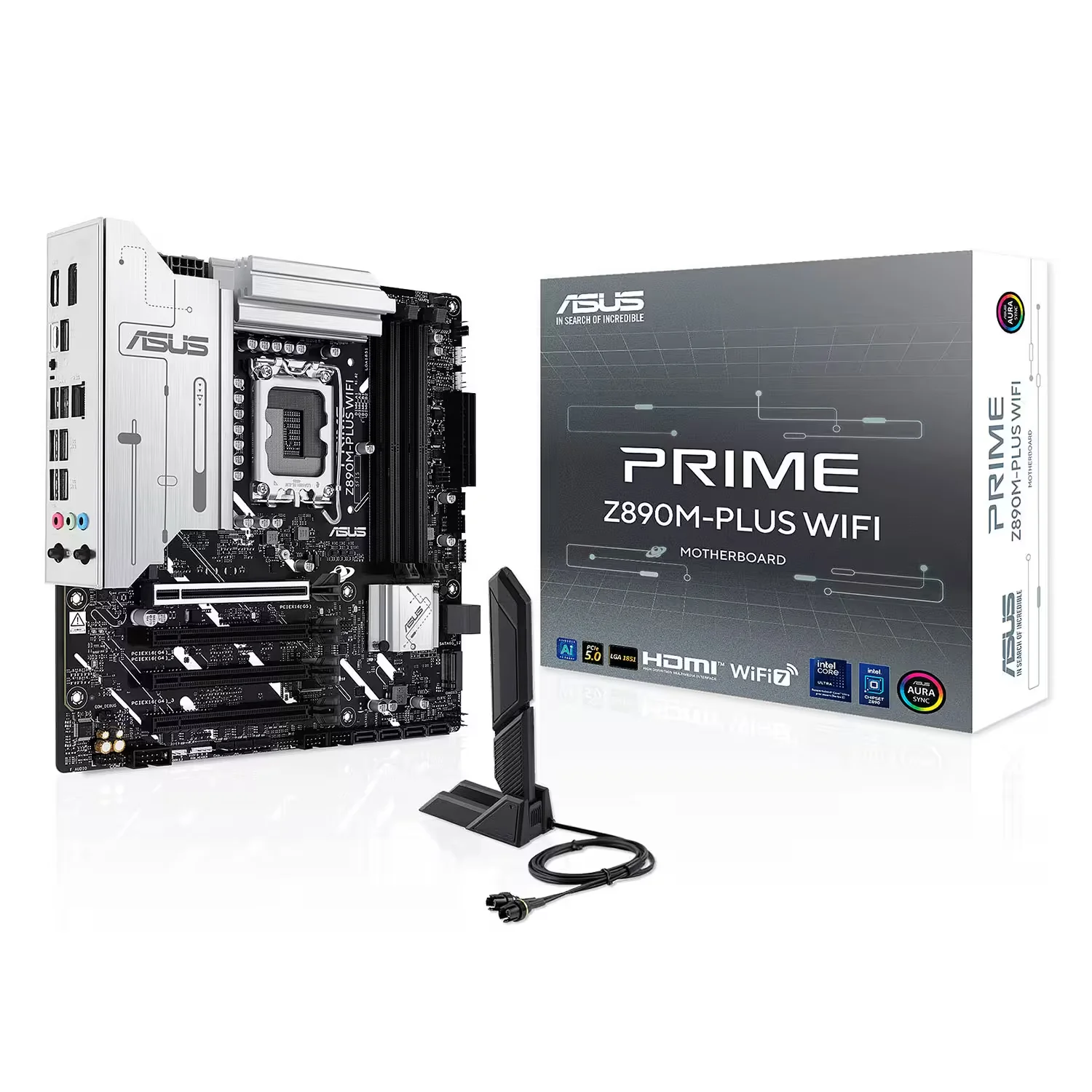 Placa Mãe Asus Prime Z890M-Plus WiFi DDR5 Socket LGA 1851 Chipset Intel Z890 Micro ATX
