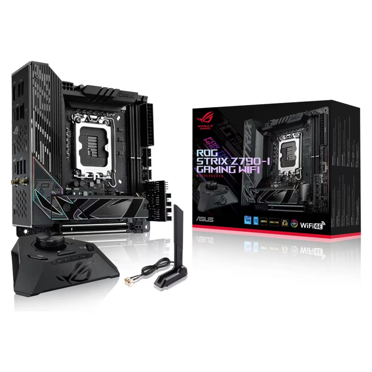 Placa Mãe Asus Rog Strix Z790-I Gaming WiFi DDR5 Socket LGA 1700 Chipset Z790 Mini ITX