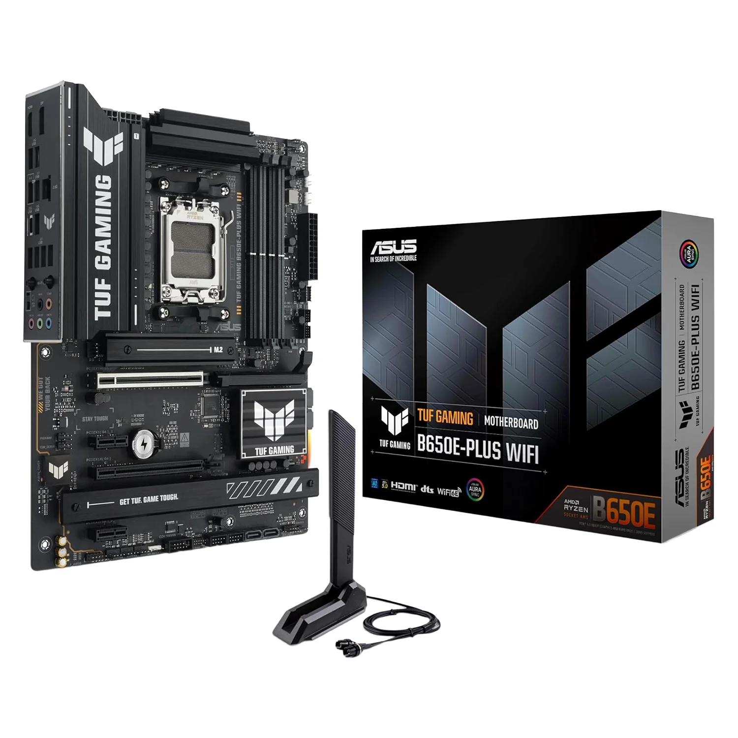 Placa Mãe Asus Tuf Gaming B650E-PLUS WiFi DDR5 Socket AM5 Chipset AMF B650 ATX