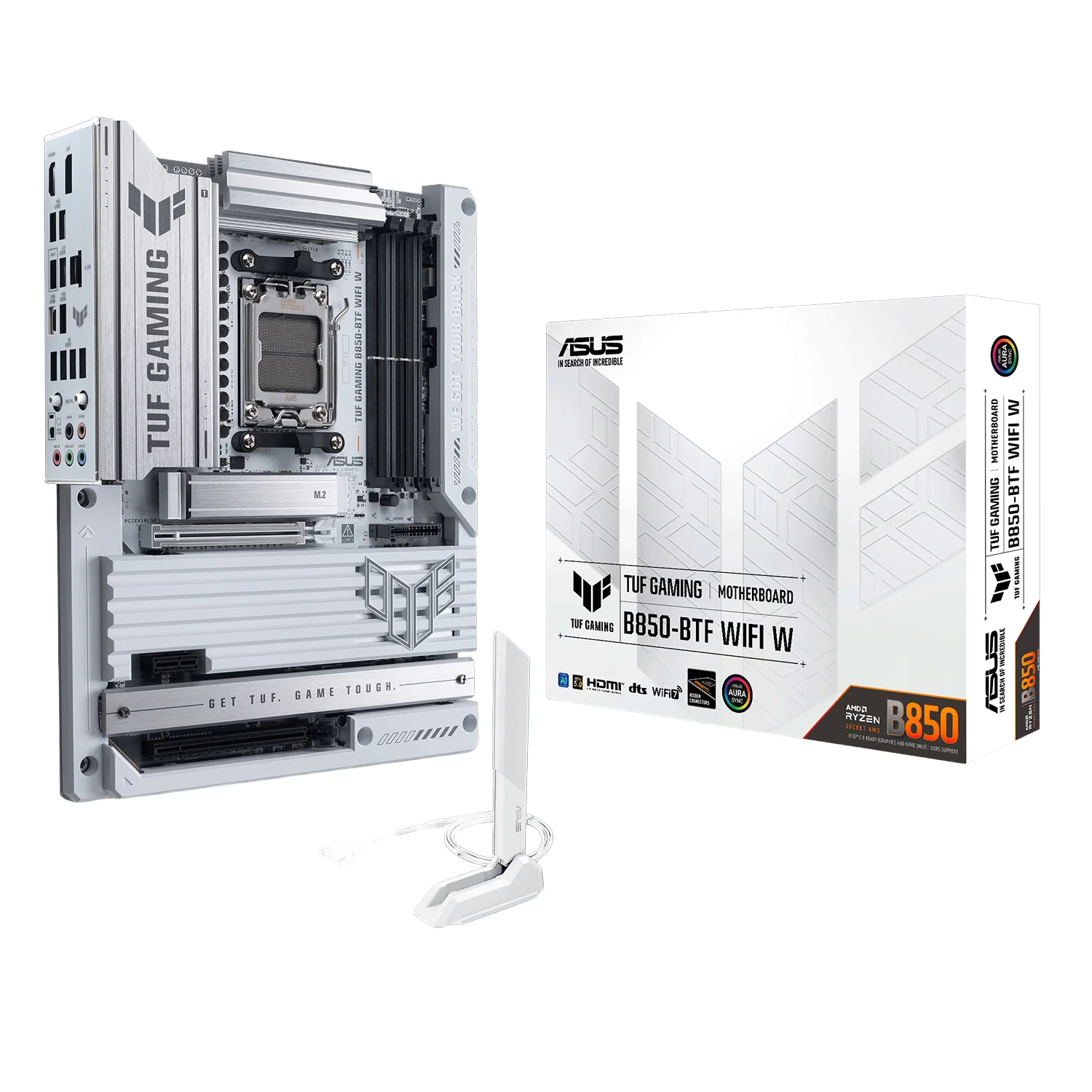 Placa Mãe Asus Tuf Gaming B850-BTF WIFI W Socket AM5 Chipset AMD B850 DDR5 ATX