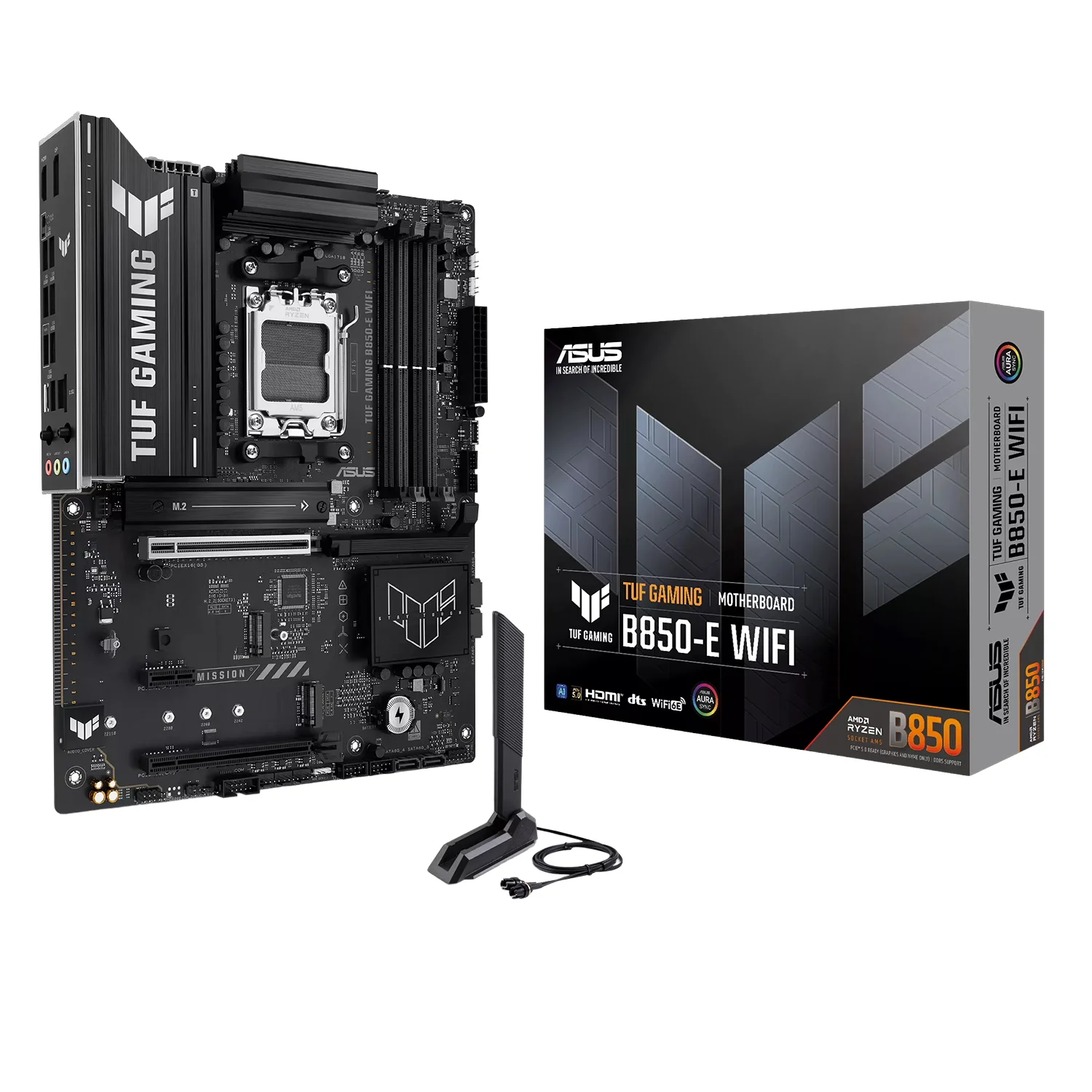 Placa Mãe Asus TUF Gaming B850-E WiFi Socket AM5 Chipset AMD B850 DDR5 ATX