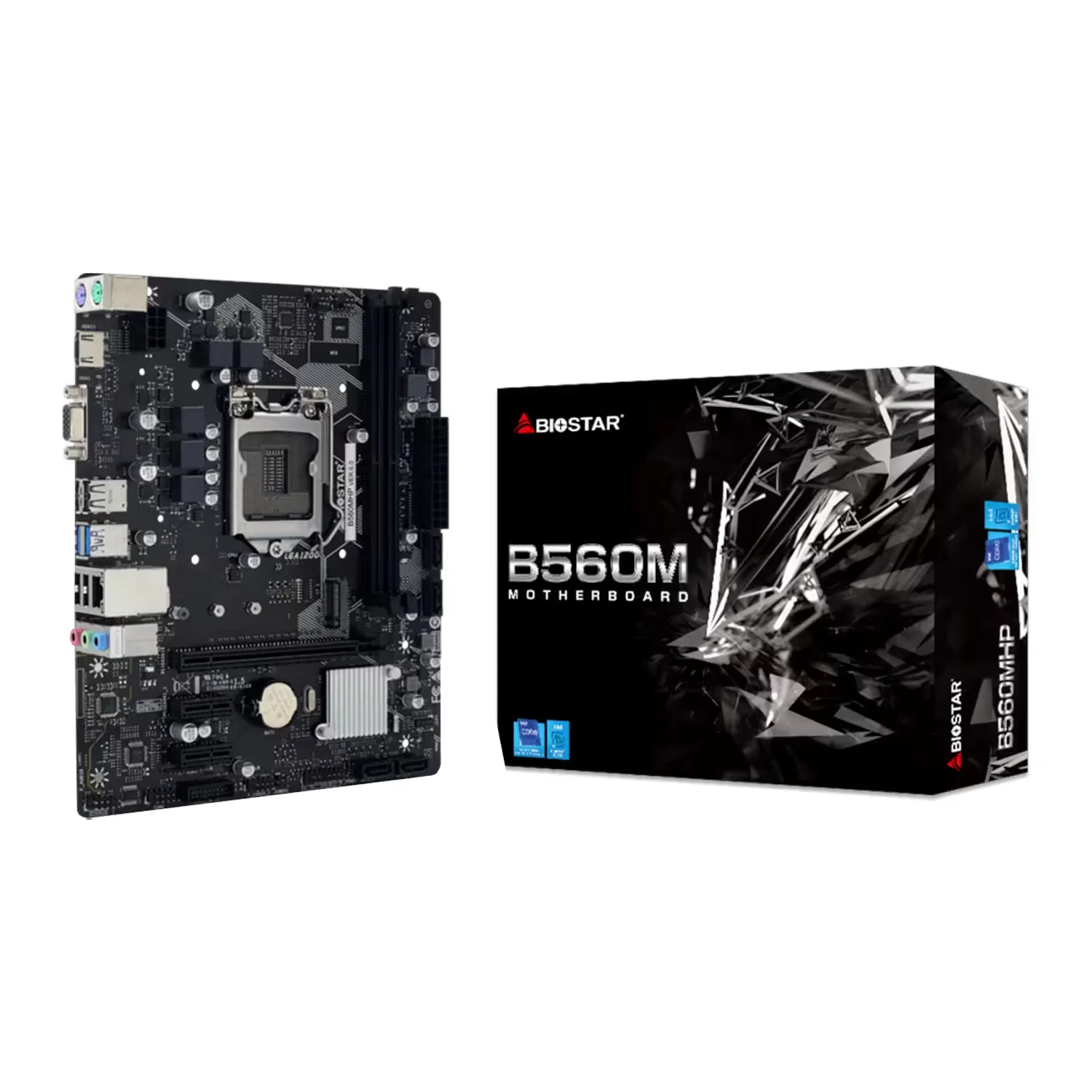 Placa Mãe Biostar B560MHP 2.0 Socket LGA 1200 Chipset Intel B560 DDR4 Micro ATX