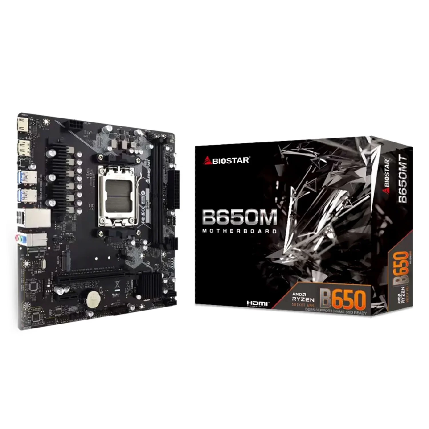 Placa Mãe Biostar B650MT 2XDDR5 Socket AM5 Chipset Intel B650 Micro ATX