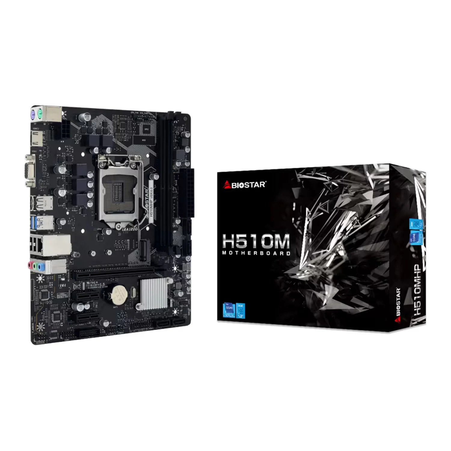 Placa Mãe Biostar H510MHP 2.0 DDR4 Socket LGA 1200 Chipset Intel H510 Micro ATX