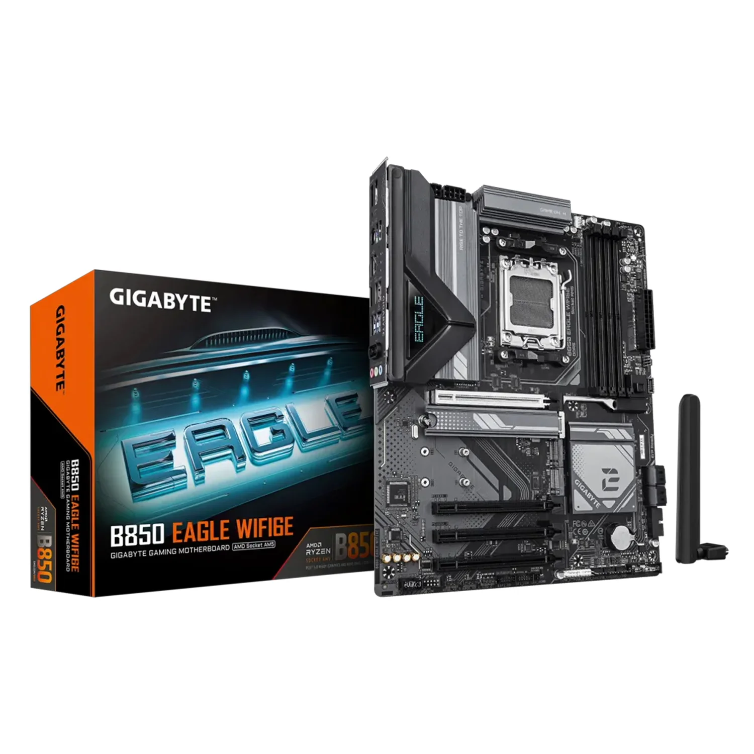 Placa Mãe Gigabyte B850 Eagle Wi-Fi 6E DDR5 Socket AM5 Chipset AMD B850 ATX