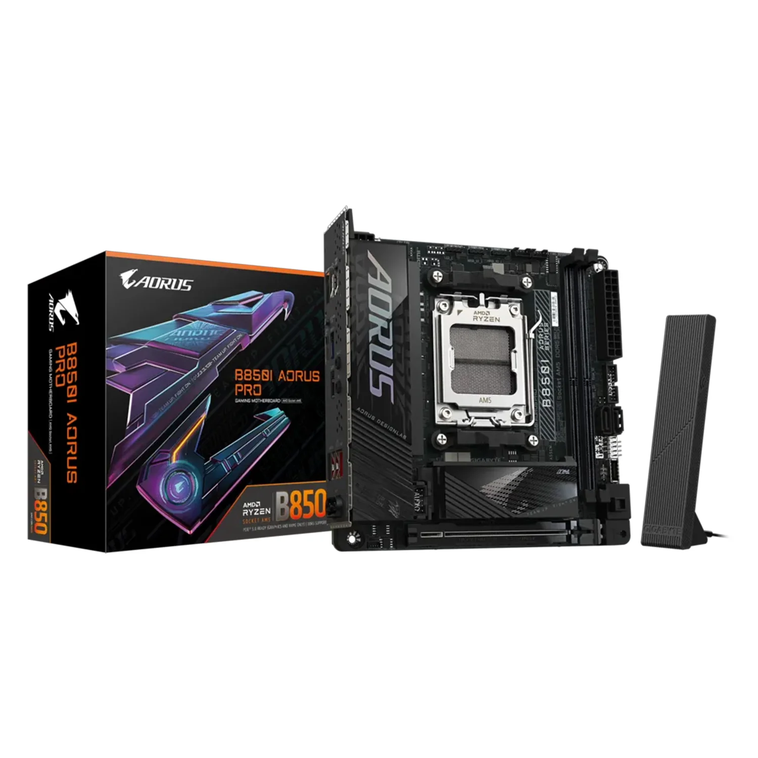Placa Mãe Gigabyte B850I Aorus Pro DDR5 Socket AM5 Chipset AMD B850 Mini ITX