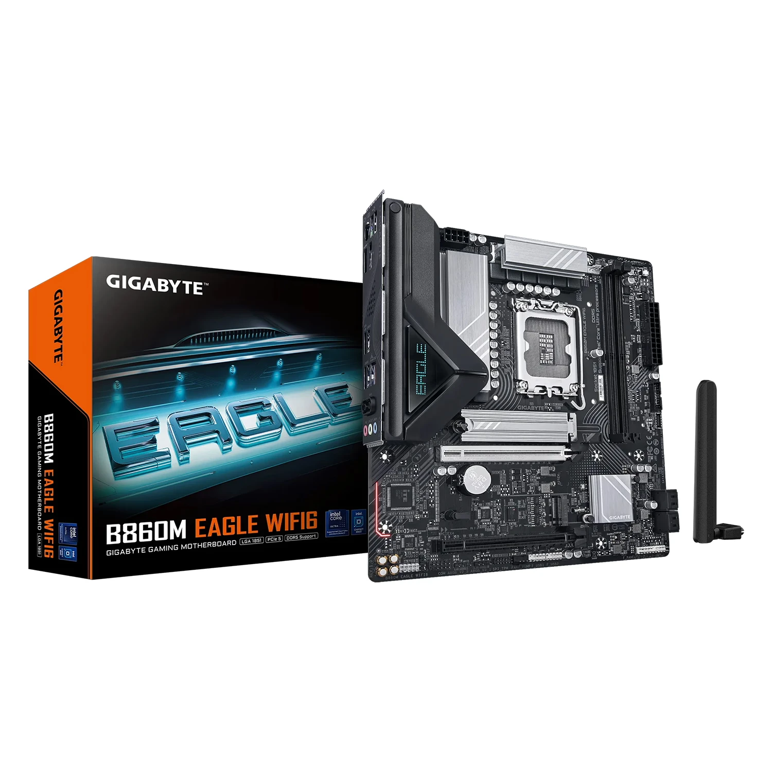Placa Mãe Gigabyte B860M Eagle WiFi6 DDR5 Socket 1851 Chipset B860 Micro ATX