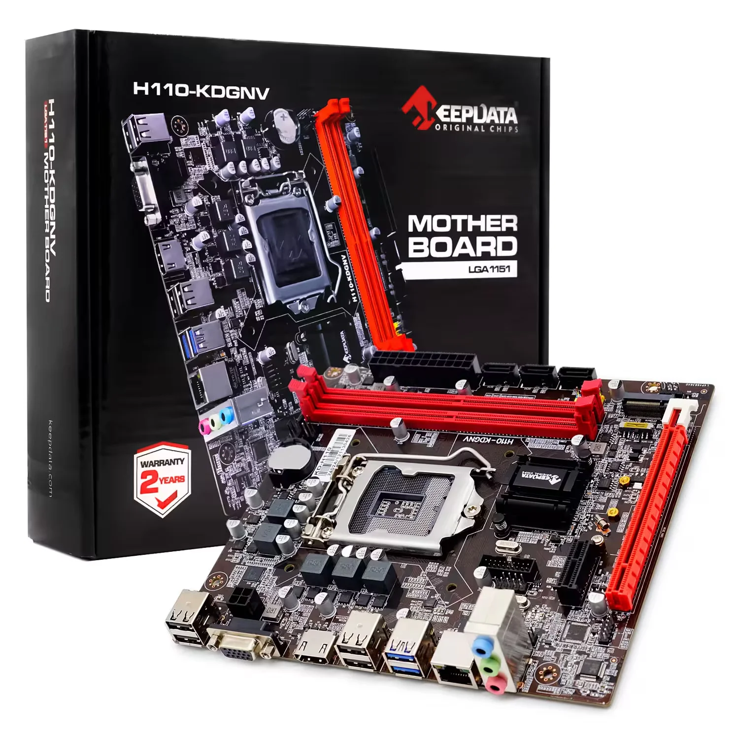Placa Mãe Keepdata H110-KDGNV DDR4 Socket LGA 1151 Chipset Intel H110 Micro ATX