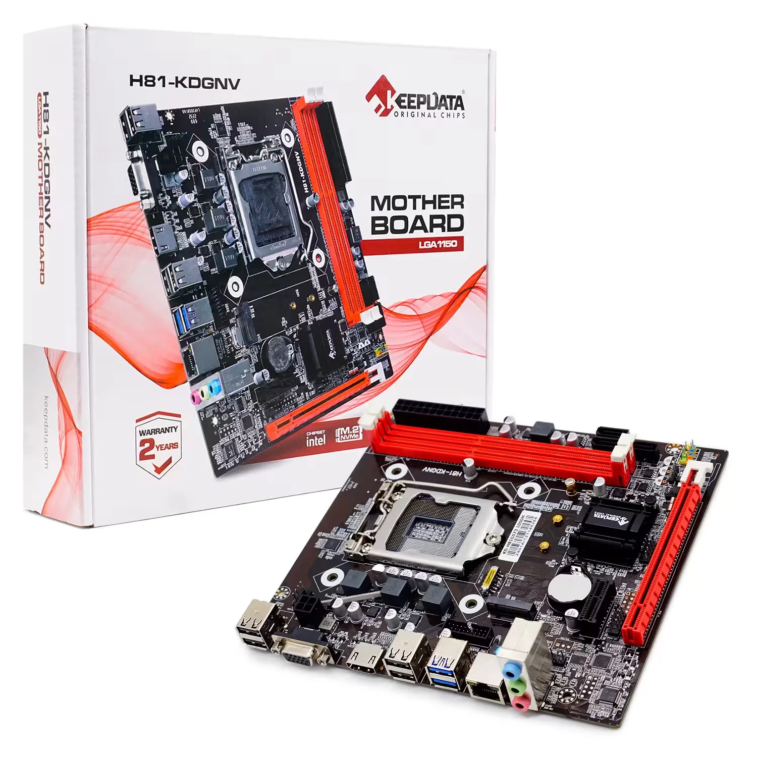 Placa Mãe Keepdata H81-KDGNV DDR3 Socket LGA 1150 Chipset Intel H81 Express Micro ATX