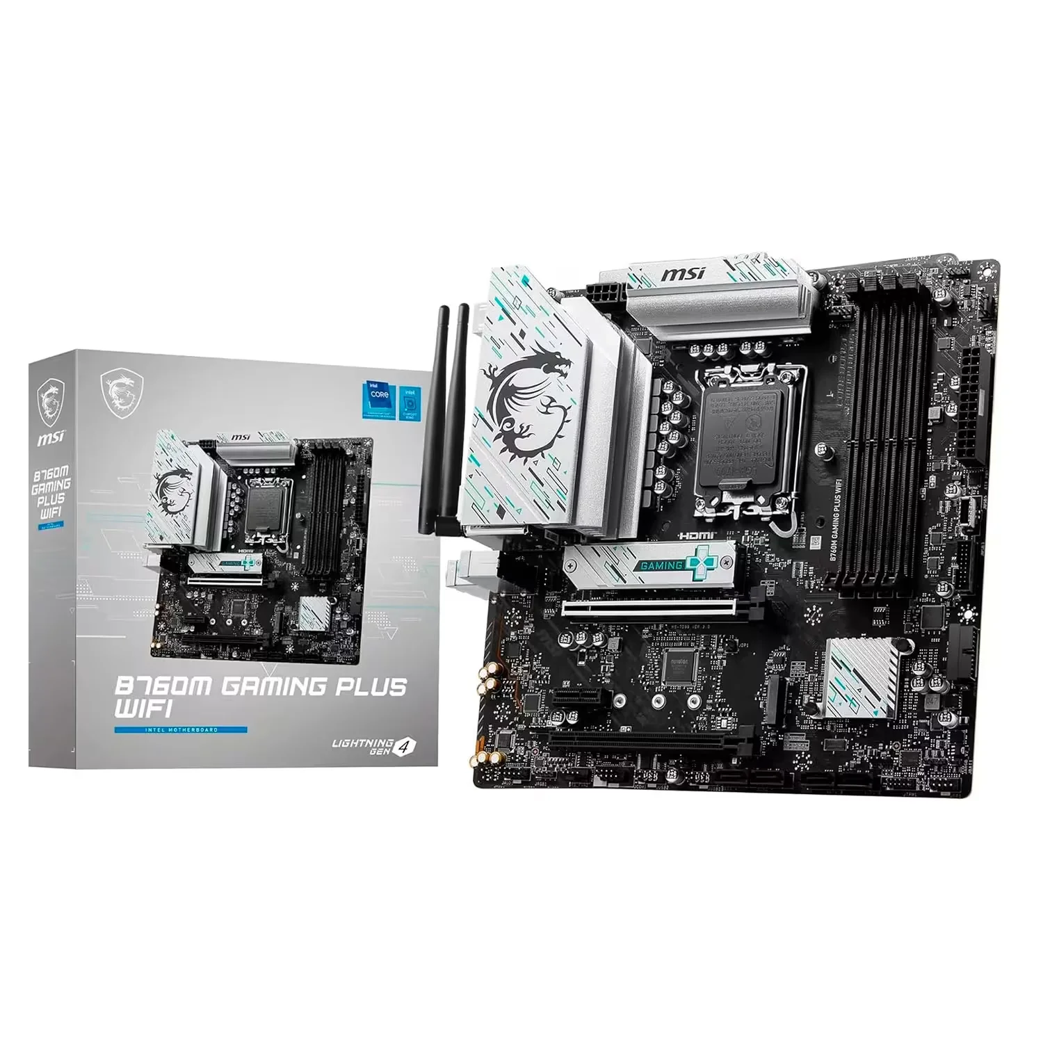 Placa Mãe MSI B760M Gaming Plus WiFi DDR5 Socket LGA 1700 Chipset B760 Micro ATX