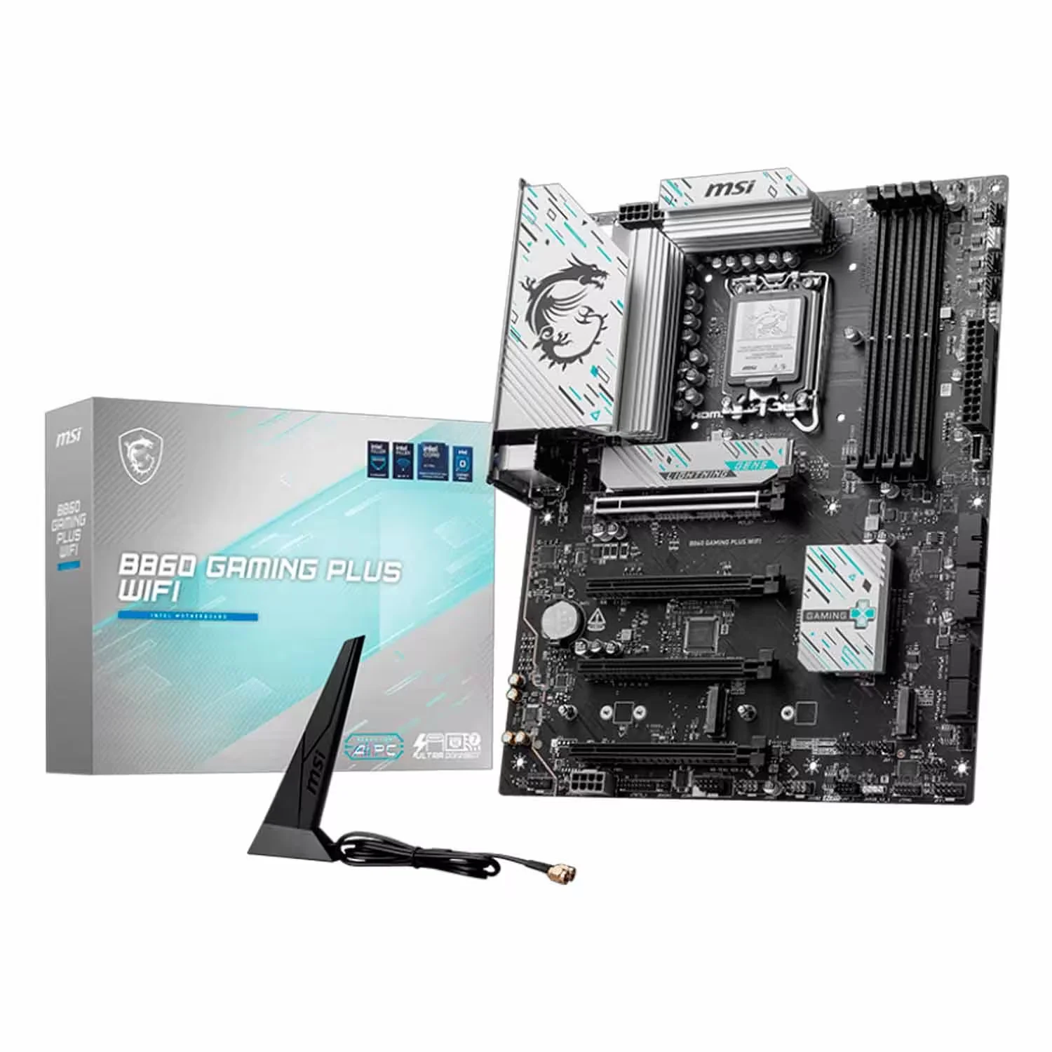 Placa Mãe MSI B860 Gaming Plus WiFi 4XDDR5 Socket LGA 1851 Chipset Intel B860 ATX