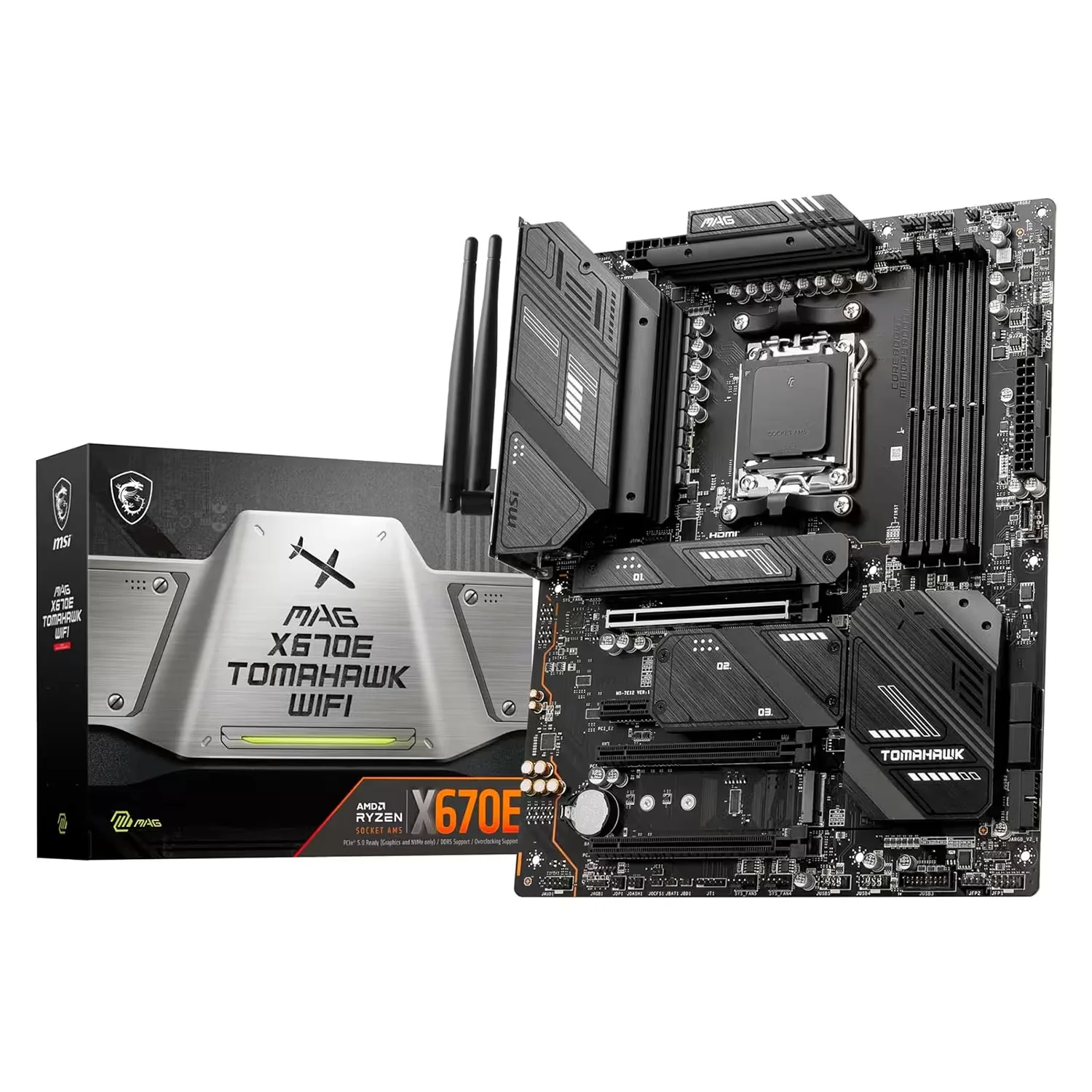 Placa Mãe MSI Mag X670E Tomahawk WiFi DDR5 Socket AMD AM5 Chipset X670 ATX