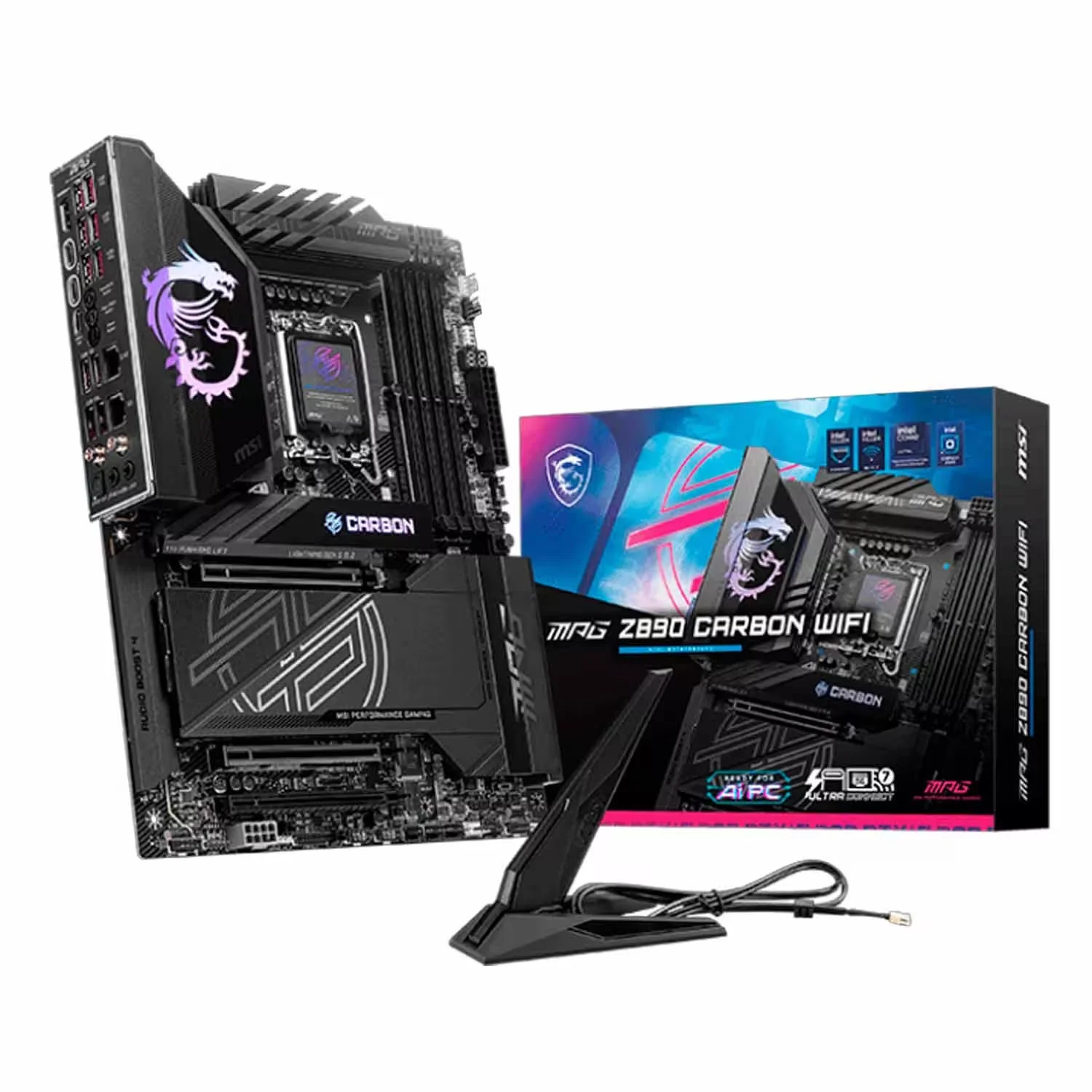 Placa Mãe MSI MPG Z890 Carbon WiFi 4XDDR5 Socket LGA 1851 Chipset Intel Z890 ATX
