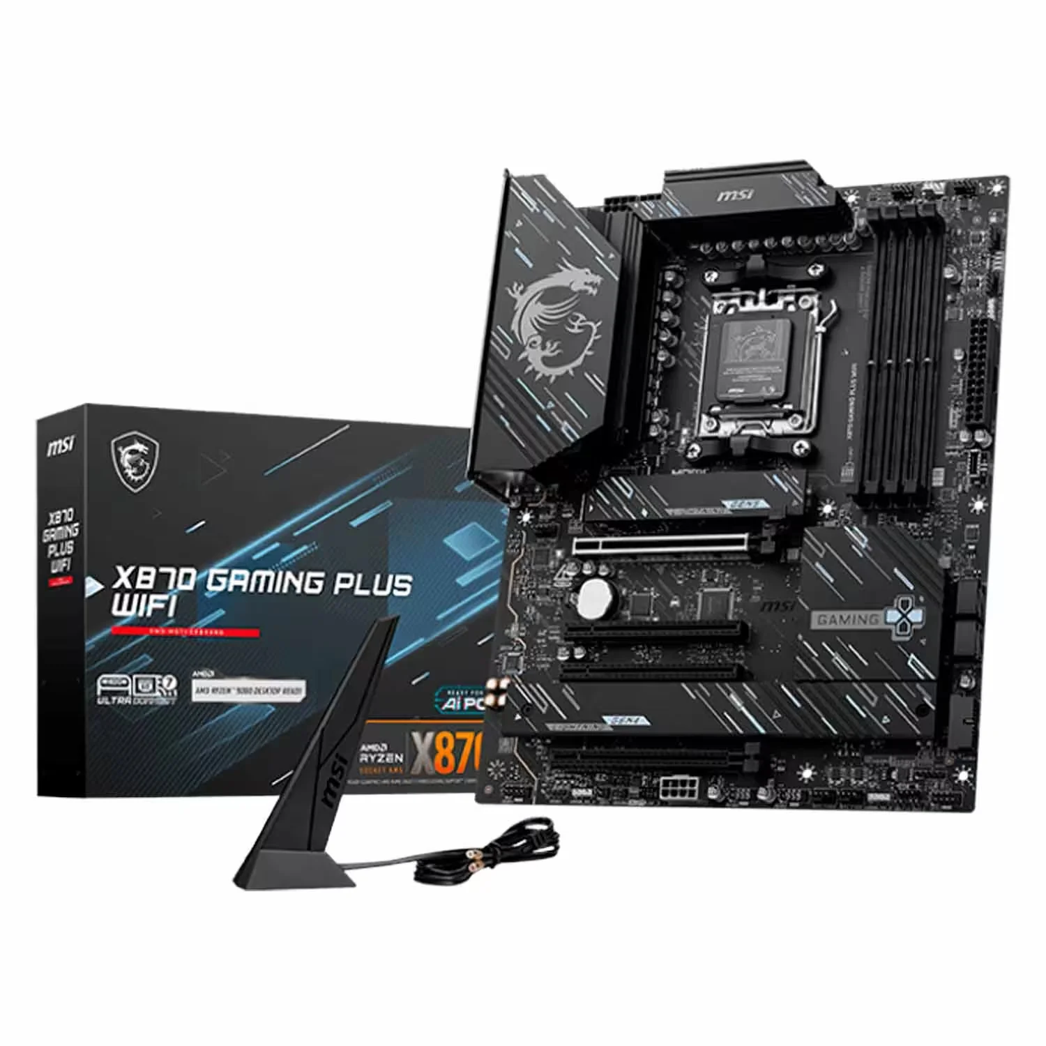 Placa Mãe MSI X870 Gaming Plus WiFi 4XDDR5 Socket AM5 Chipset AMD X870 ATX
