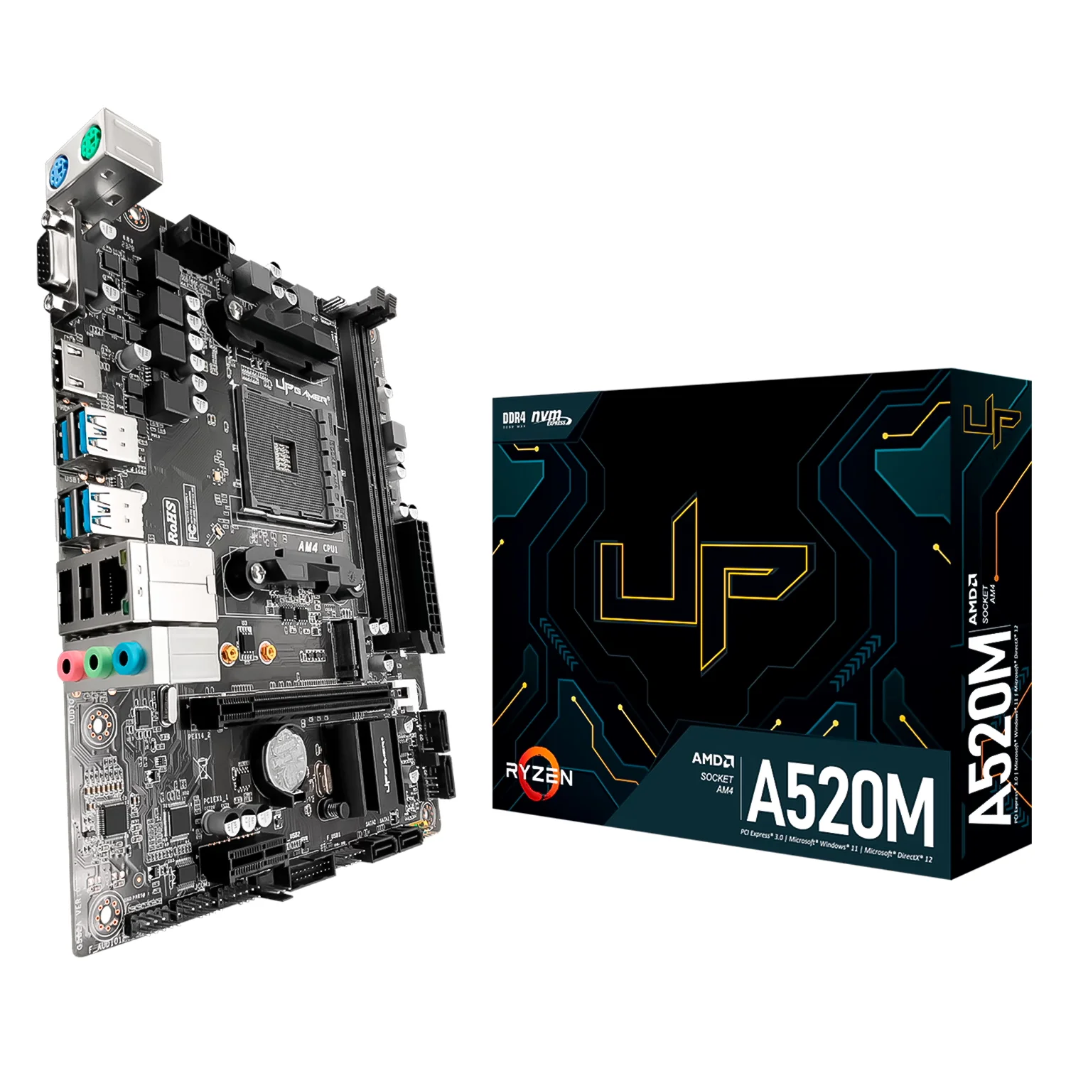 Placa Mãe UP Gamer A520M DDR4 Socket AM4 Chipset AMD A520 Micro ATX