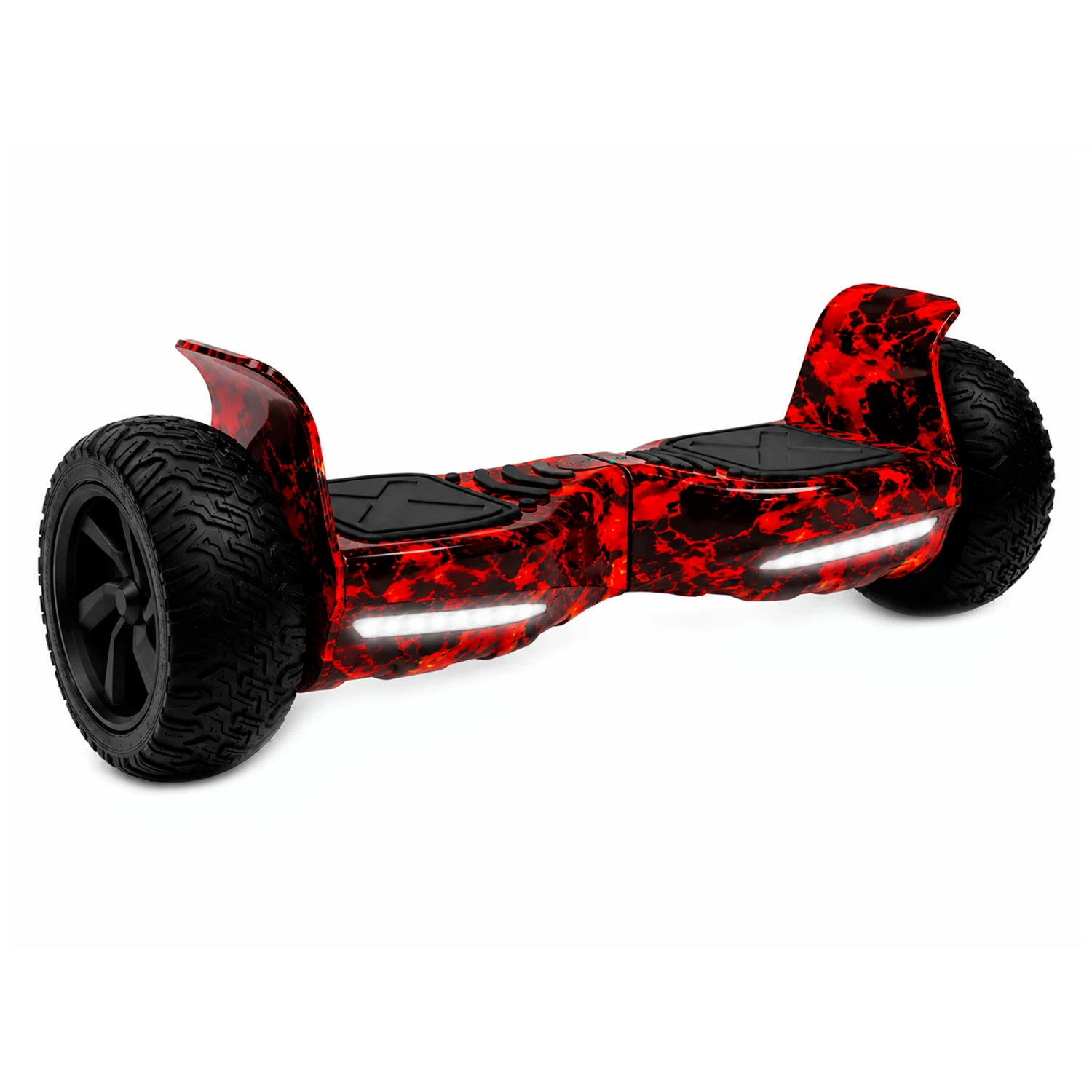 Scooter Elétrico Interbras 8.5" OFF Road Bluetooth LED - Ice Fire