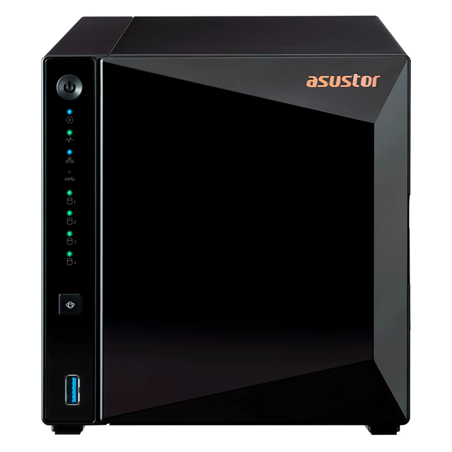 Servidor NAS Asustor Drivestor 4 Pro V2 AS3304T Realtek Quad Core 4 Baias - Preto