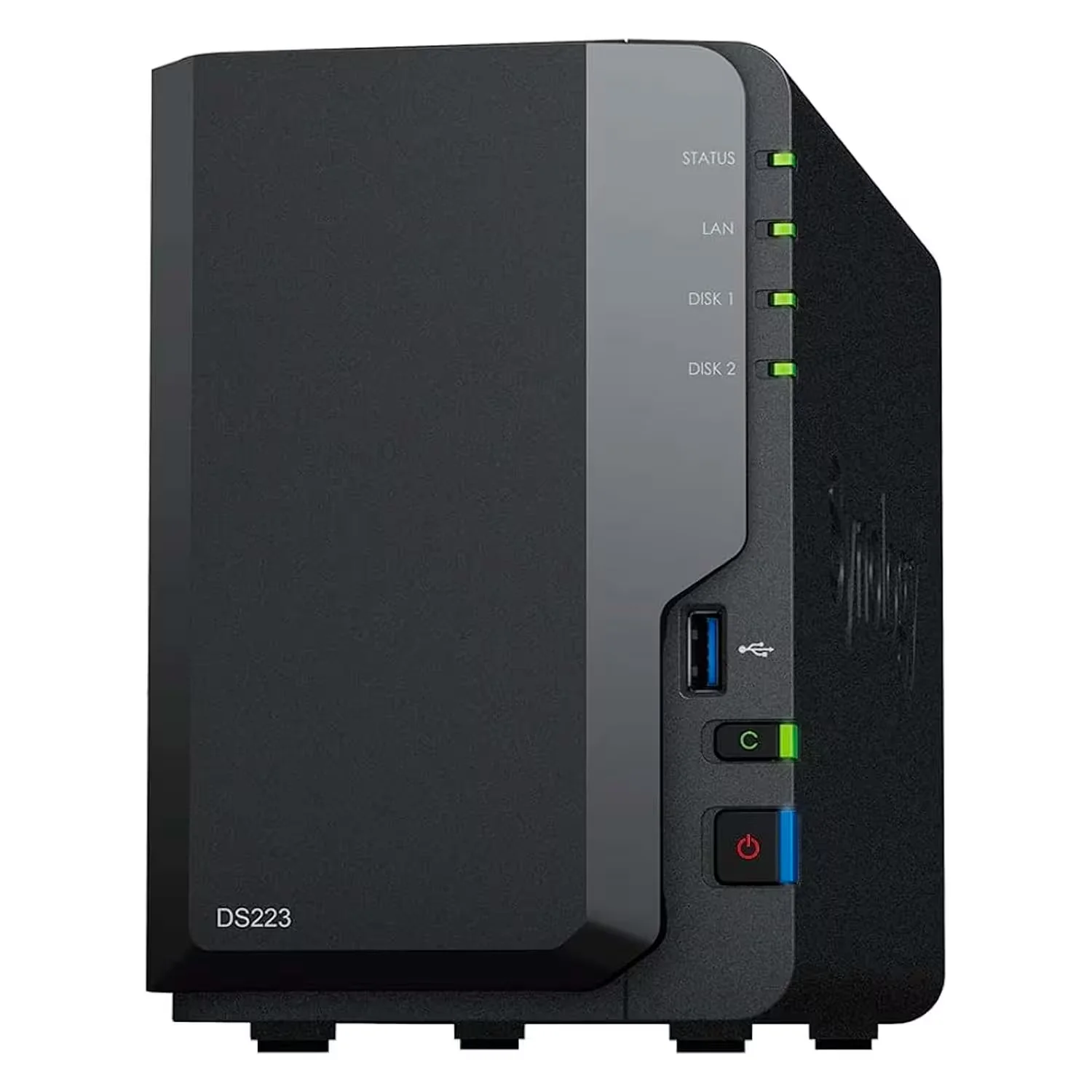 Servidor Nas Storage Synology DiskStation DS223 Realtek RTD1619B - Preto