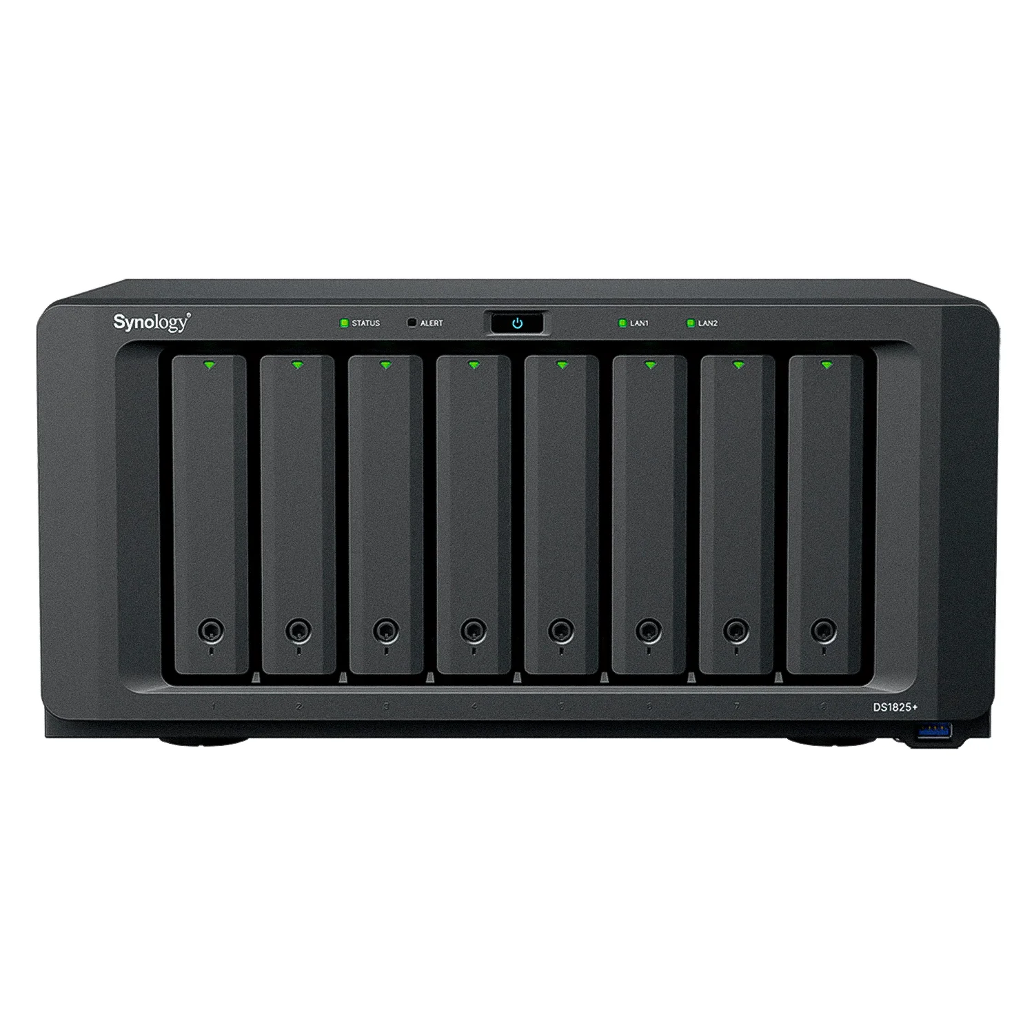 Servidor Nas Synology DiskStation DS1825+ AMD Ryzen V1500B 8 Baias - Preto