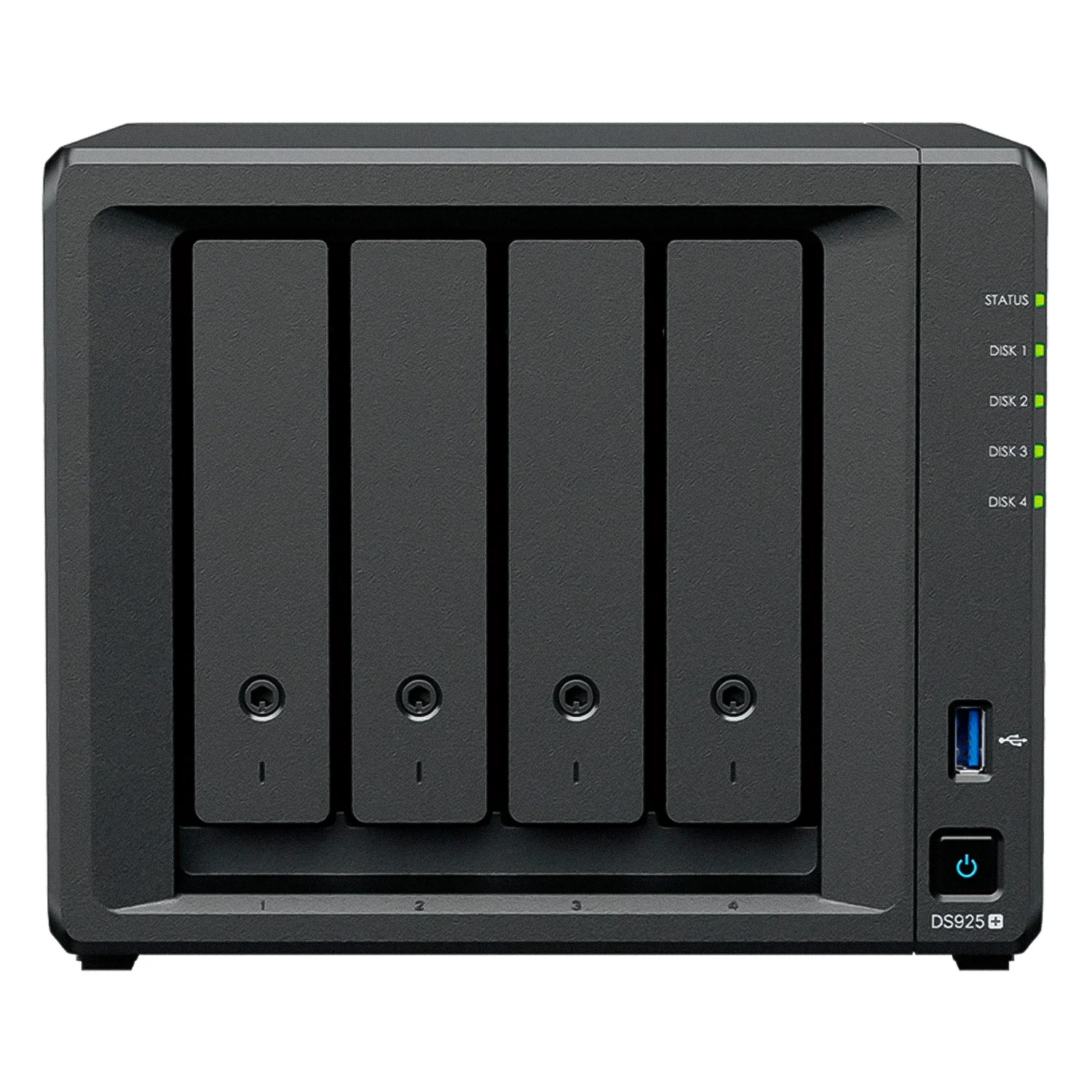 Servidor Nas Synology DiskStation DS925+ AMD Ryzen V1500B 4 Baias - Preto
