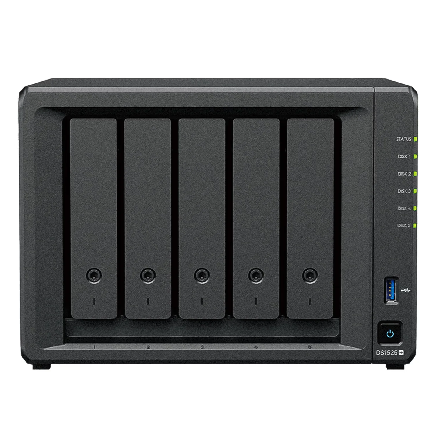 Servidor Nas Synology DS1525+ AMD Ryzen V1500B 5 Baias - Preto