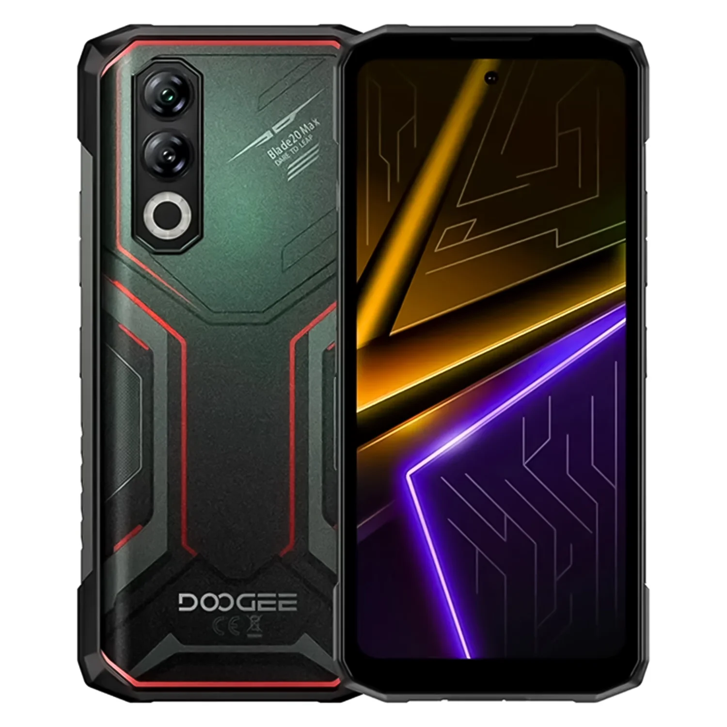Smartphone Doogee Blade 20 Max 1TB 12GB RAM Dual SIM Tela 6.6" - Vermelho e Preto